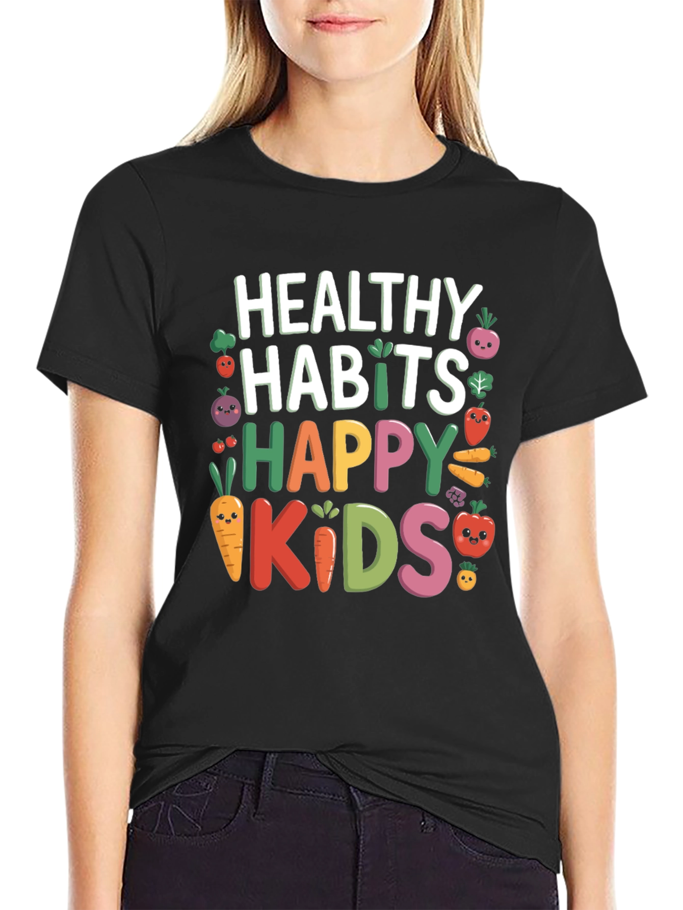 Healthy Habits Happy Kids Graphic Tee