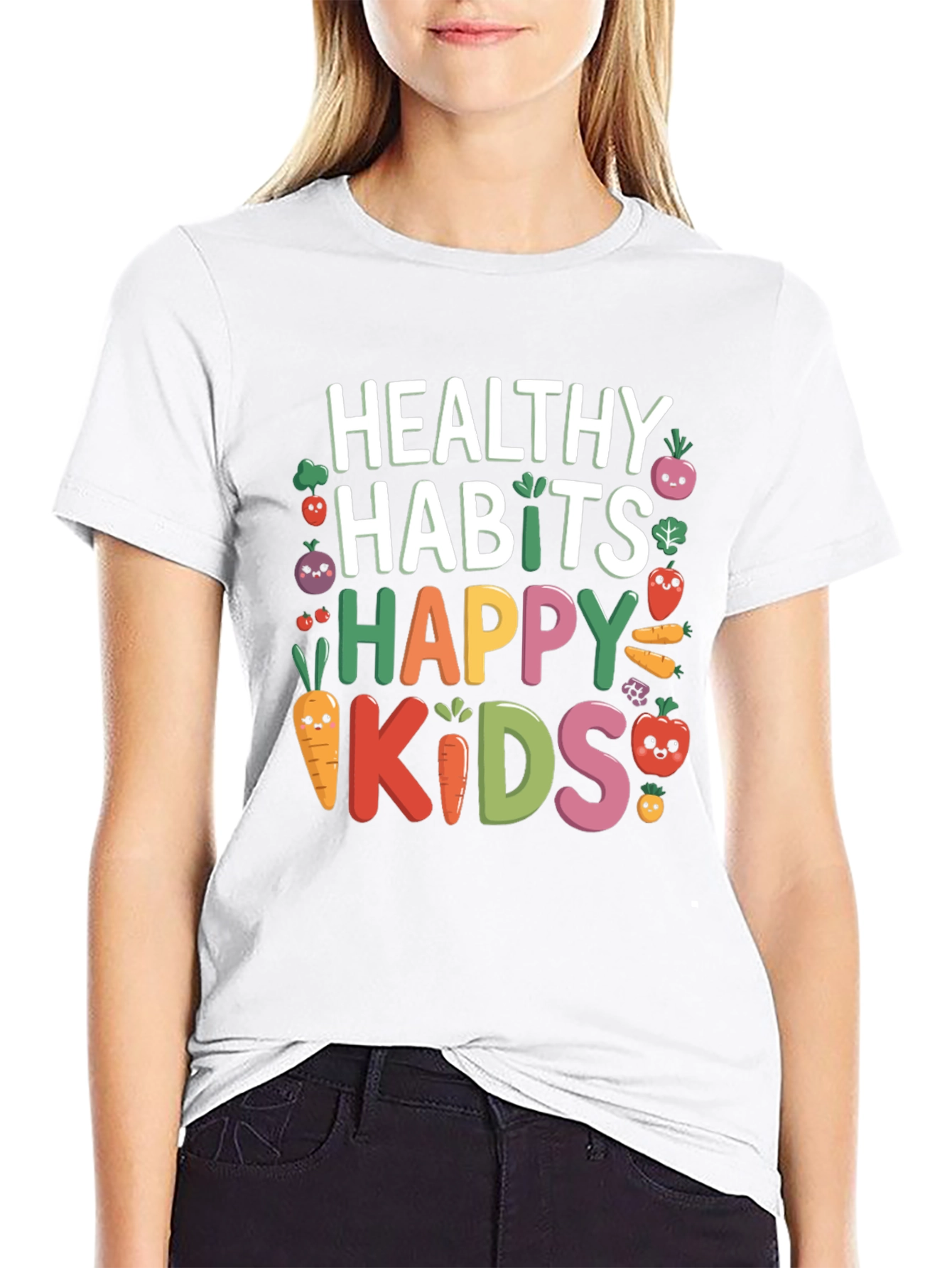 Healthy Habits Happy Kids Graphic Tee