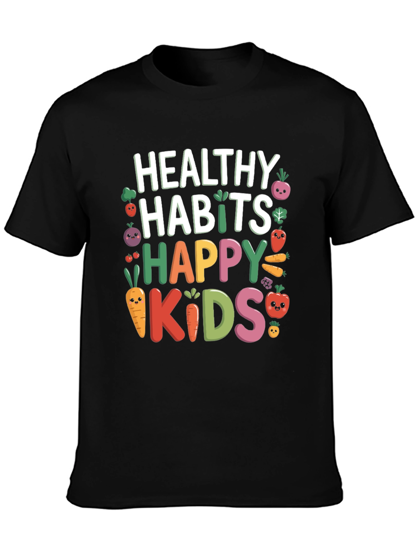 Healthy Habits Happy Kids Graphic Tee