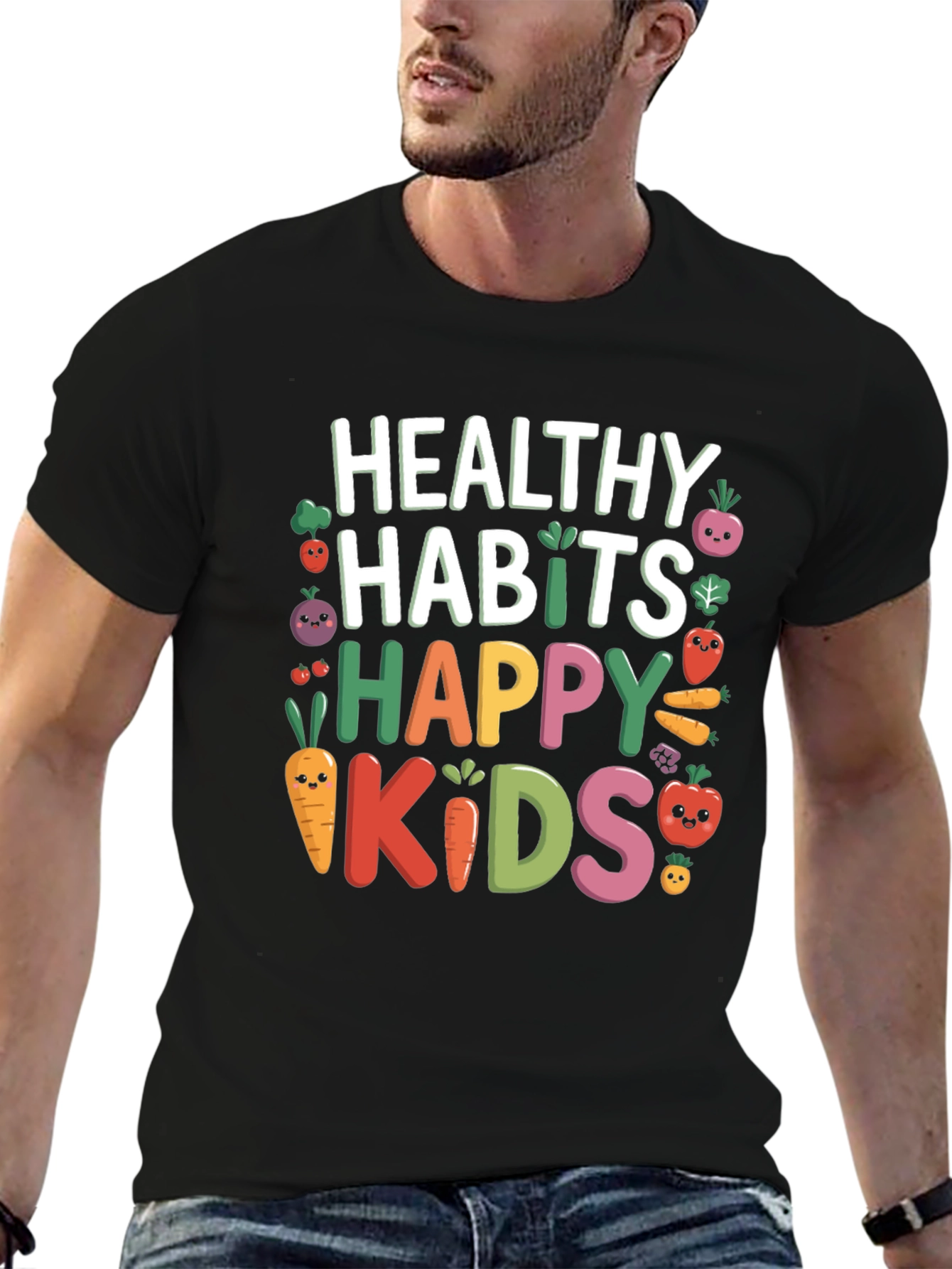 Healthy Habits Happy Kids Graphic Tee