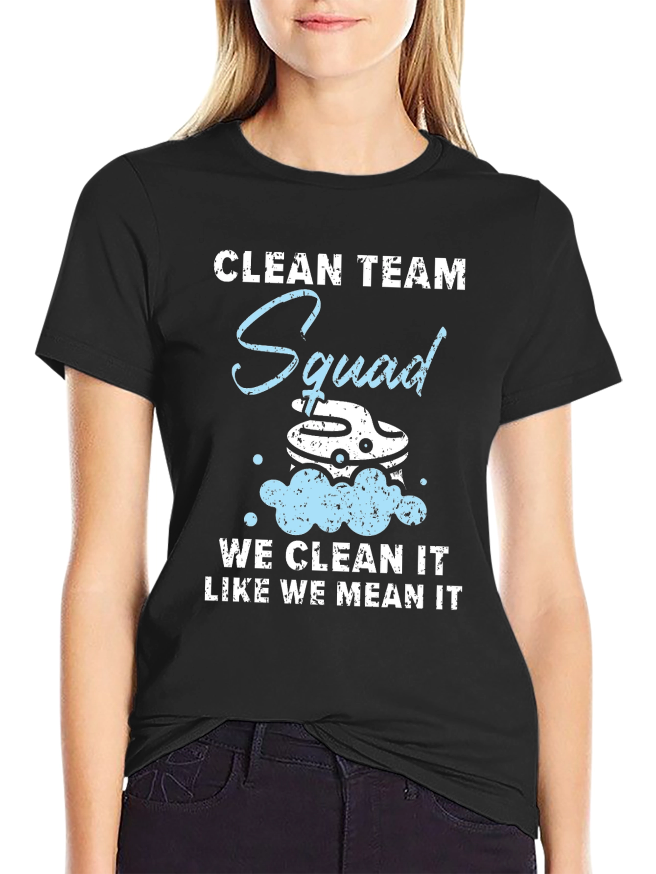 Clean Team Squad T-Shirt - Cleaning Service Apparel