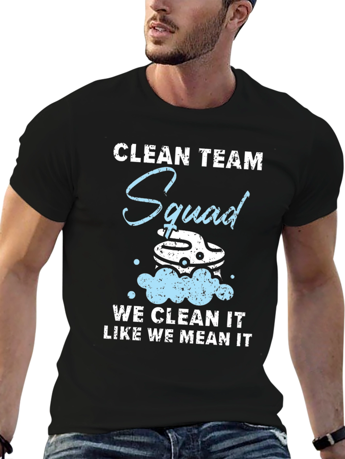 Clean Team Squad T-Shirt - Cleaning Service Apparel