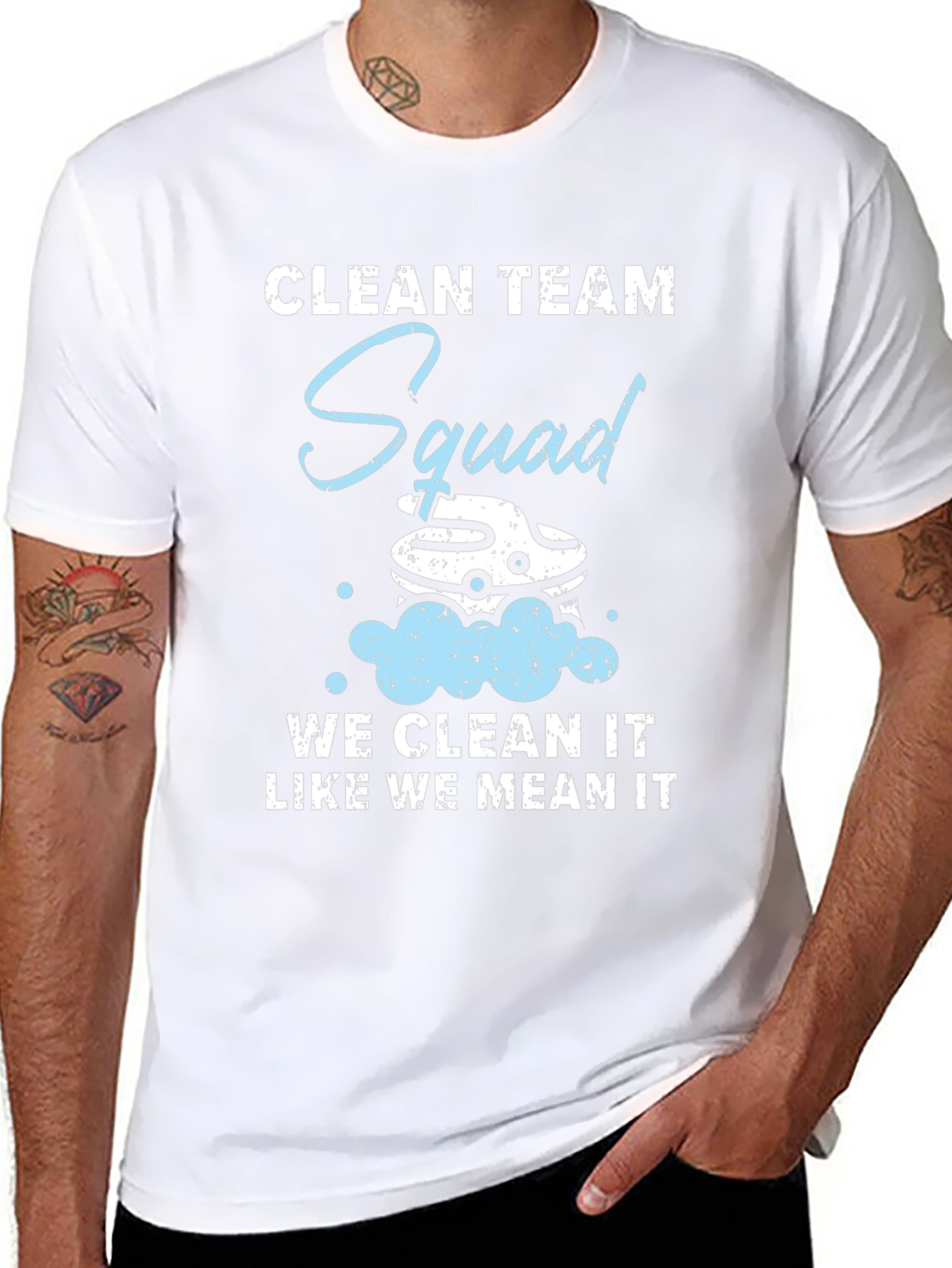 Clean Team Squad T-Shirt - Cleaning Service Apparel