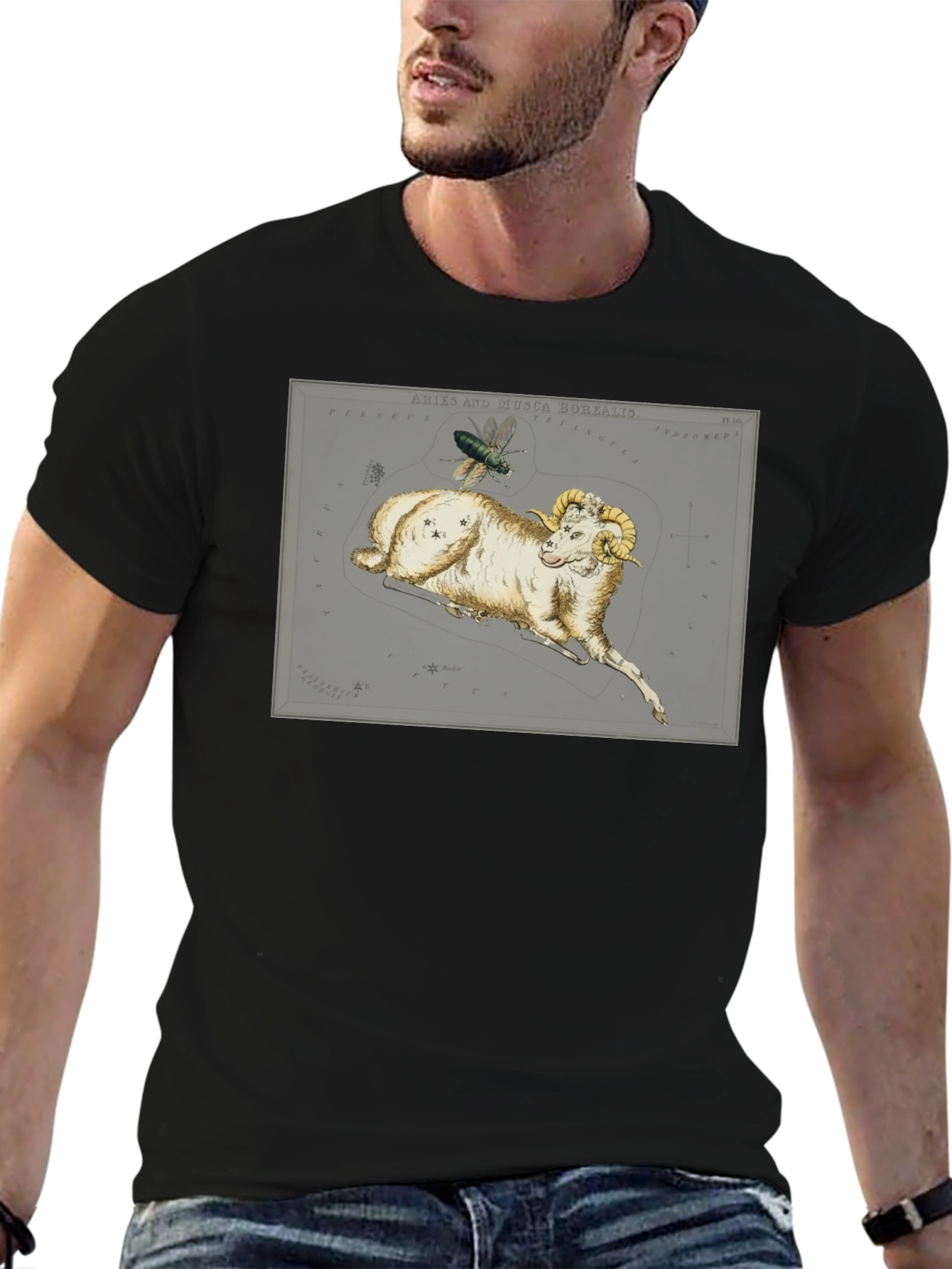 Aries Ram Constellation T-Shirt - Unique Design