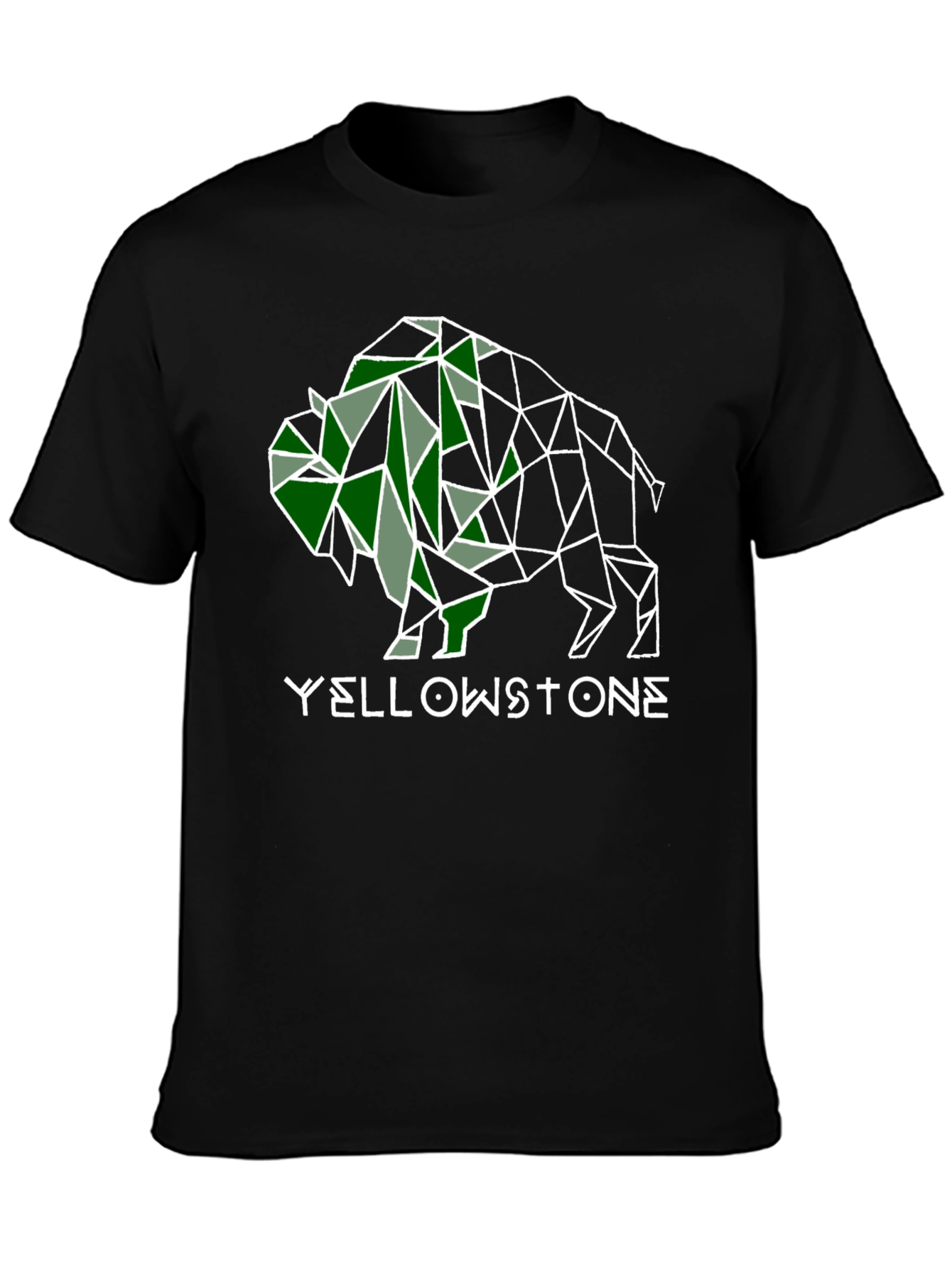 Yellowstone Bison Graphic Tee - Stylish Mens Black T-Shirt