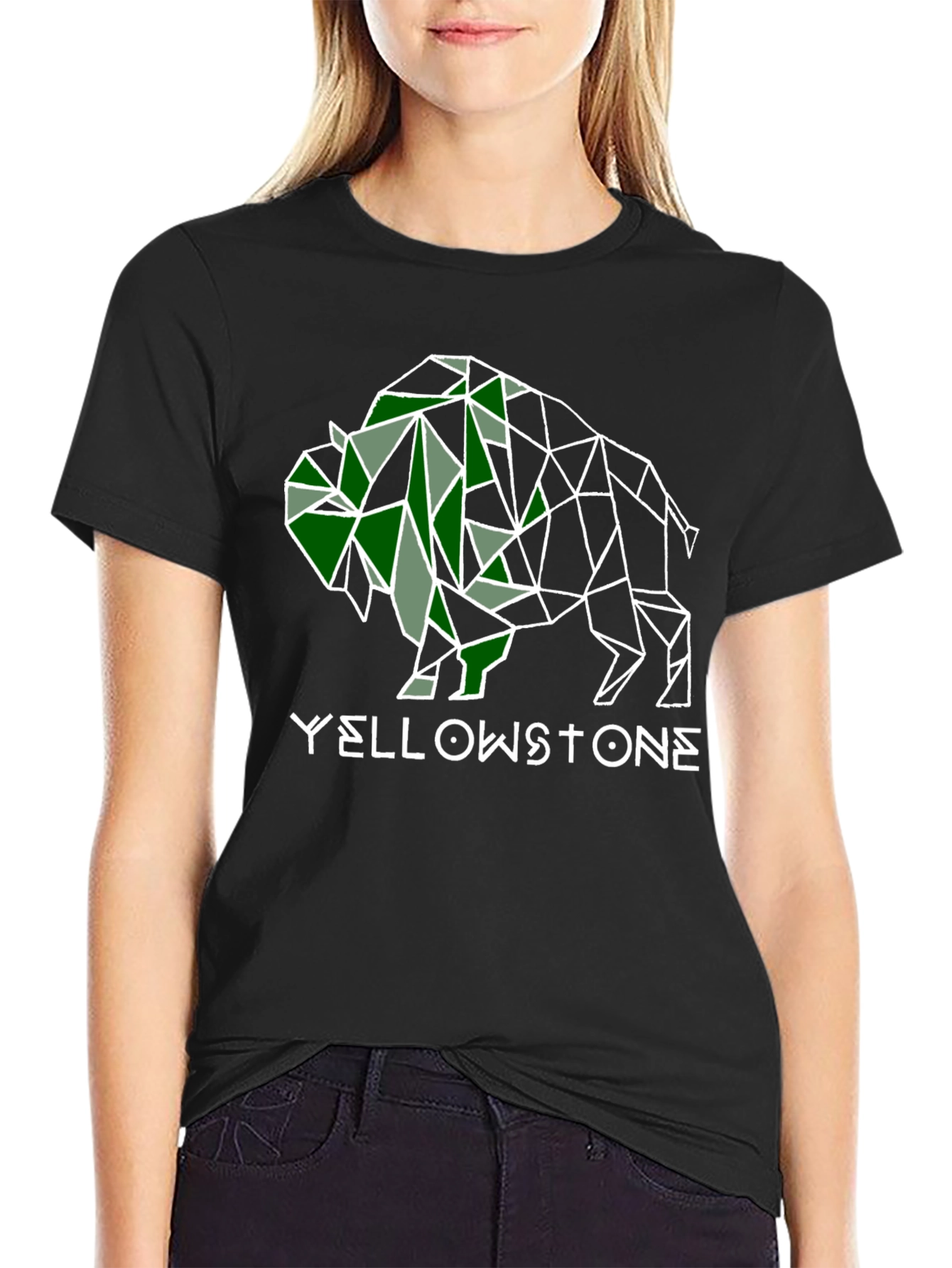Yellowstone Bison Graphic Tee - Stylish Mens Black T-Shirt