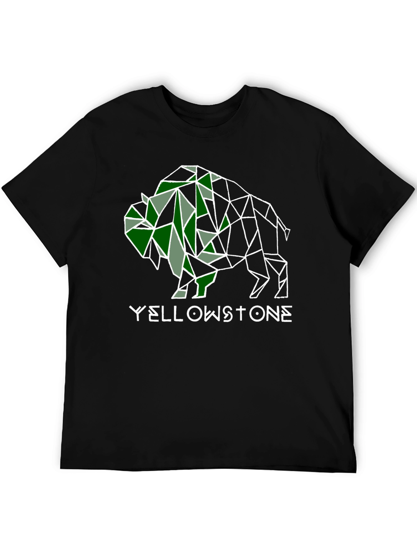 Yellowstone Bison Graphic Tee - Stylish Mens Black T-Shirt