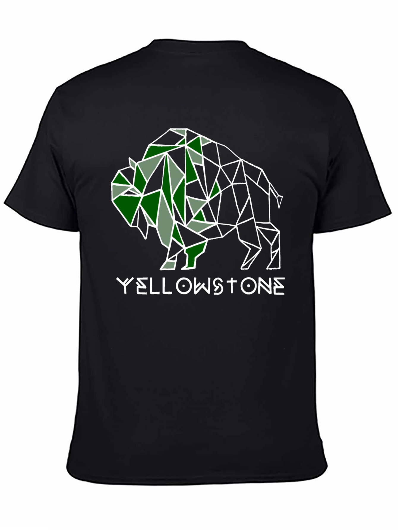 Yellowstone Bison Graphic Tee - Stylish Mens Black T-Shirt