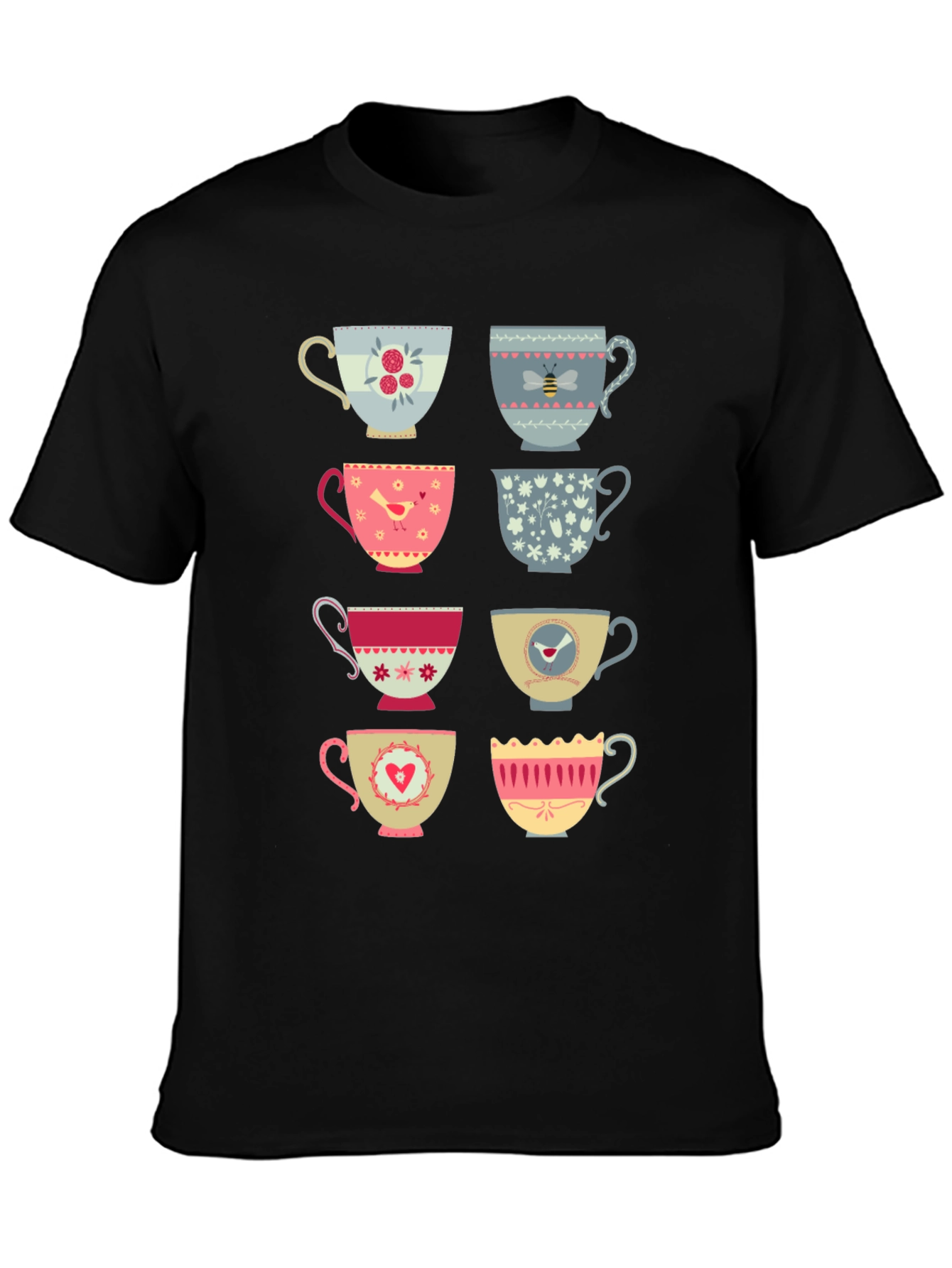 Whimsical Tea Cup T-Shirt: Unique Stylish Comfortable