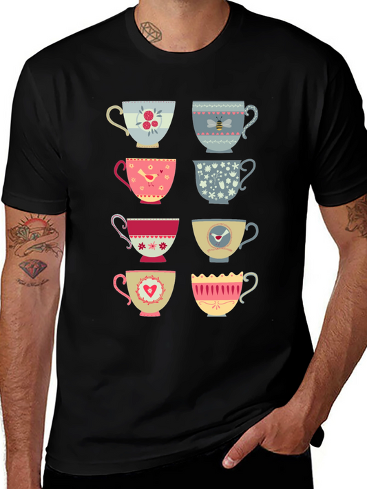 Whimsical Tea Cup T-Shirt: Unique Stylish Comfortable
