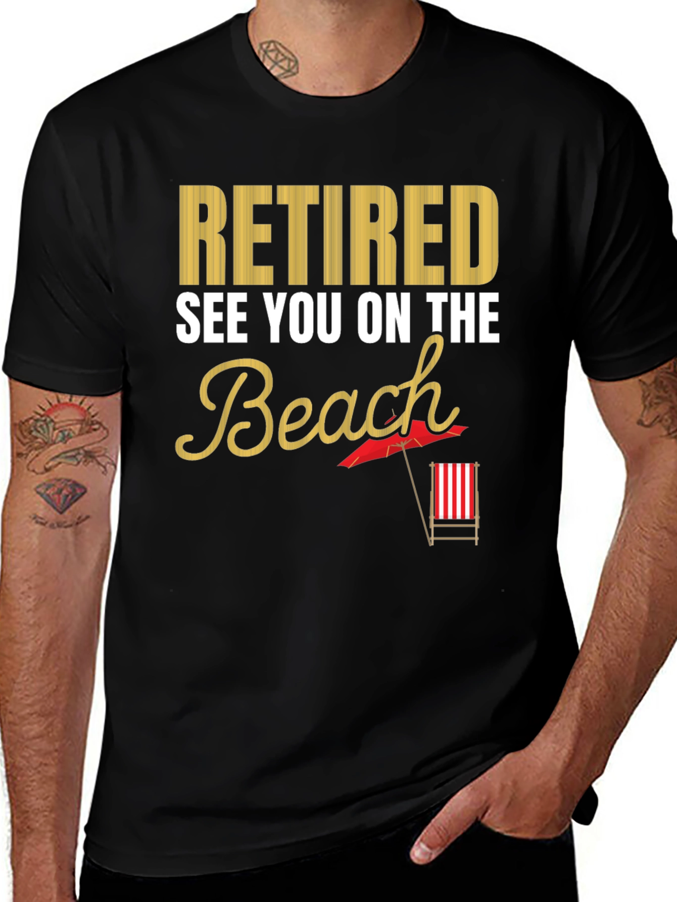 Retired Beach T-Shirt - Vacation Ready!