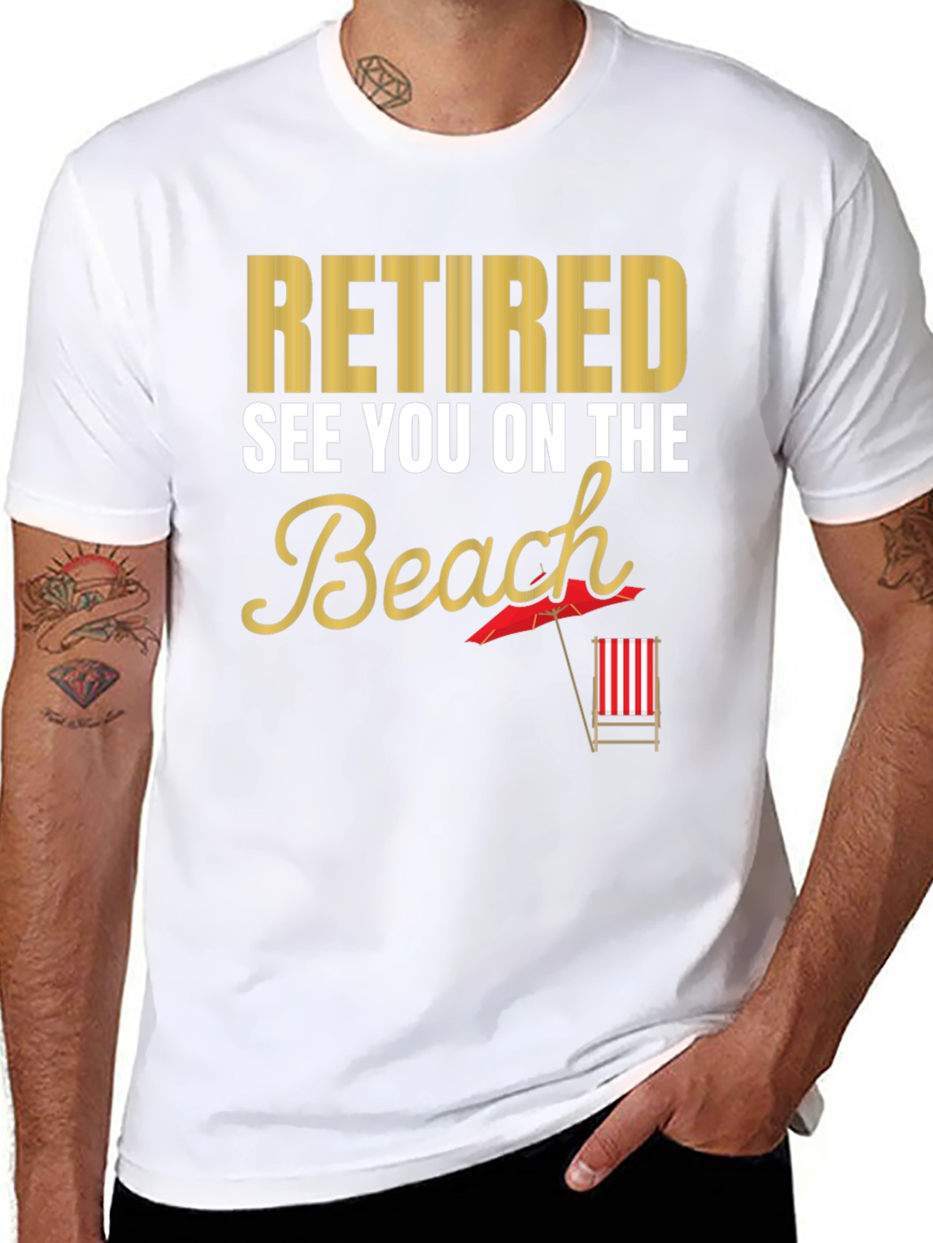 Retired Beach T-Shirt - Vacation Ready!