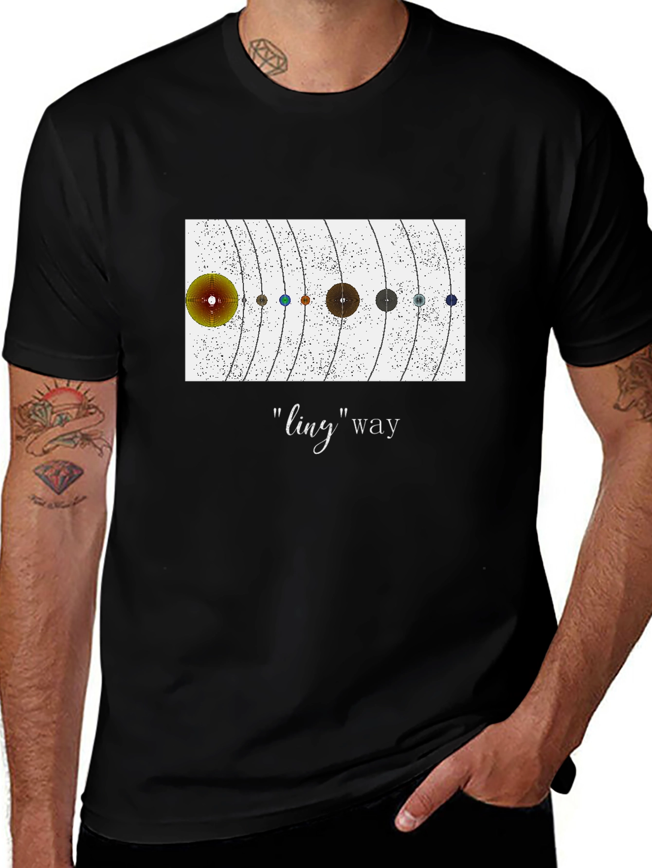 Planetary System Graphic Tee - ling Way Design