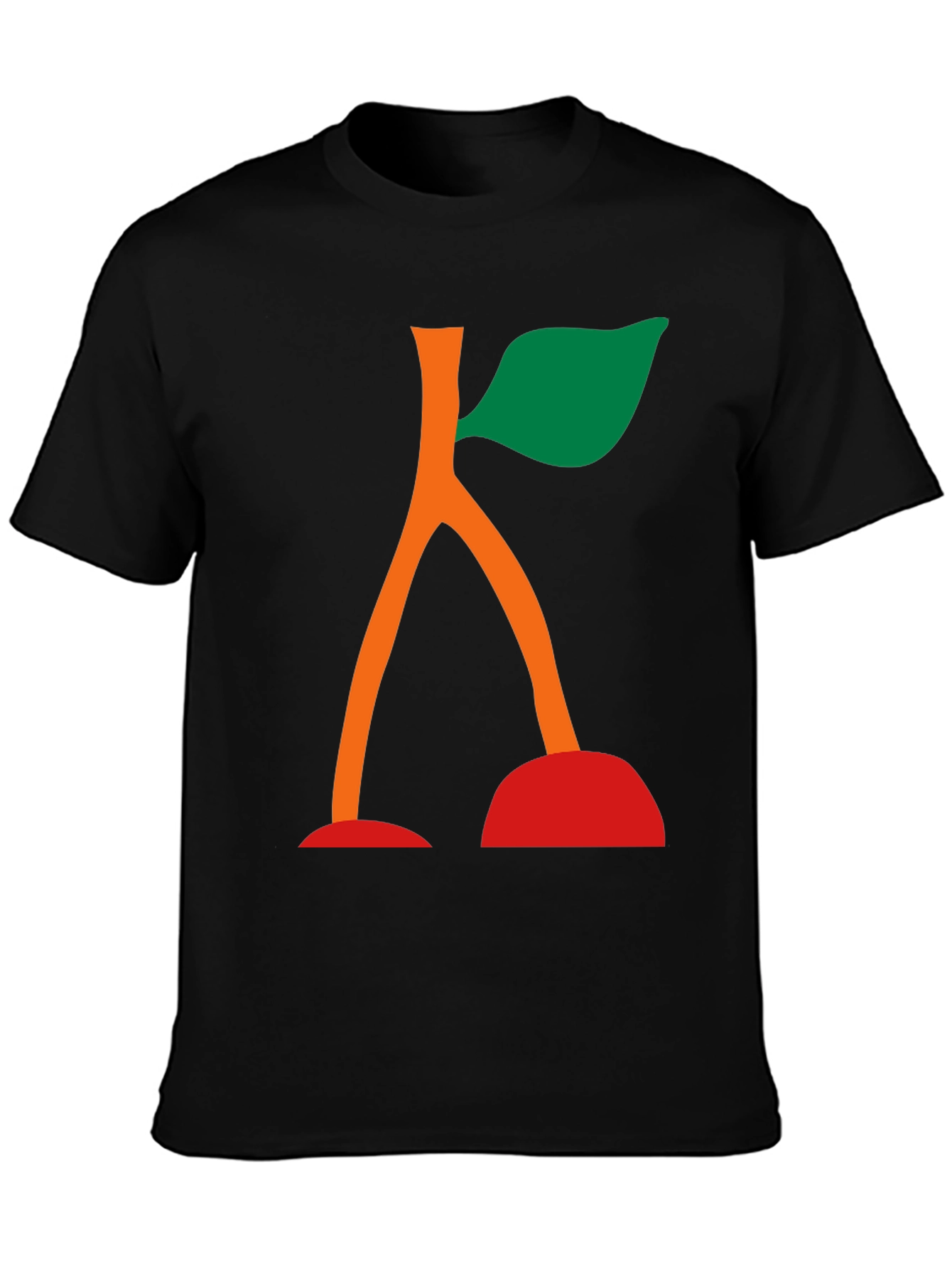 Abstract Cherry Graphic Tee - Unique Design