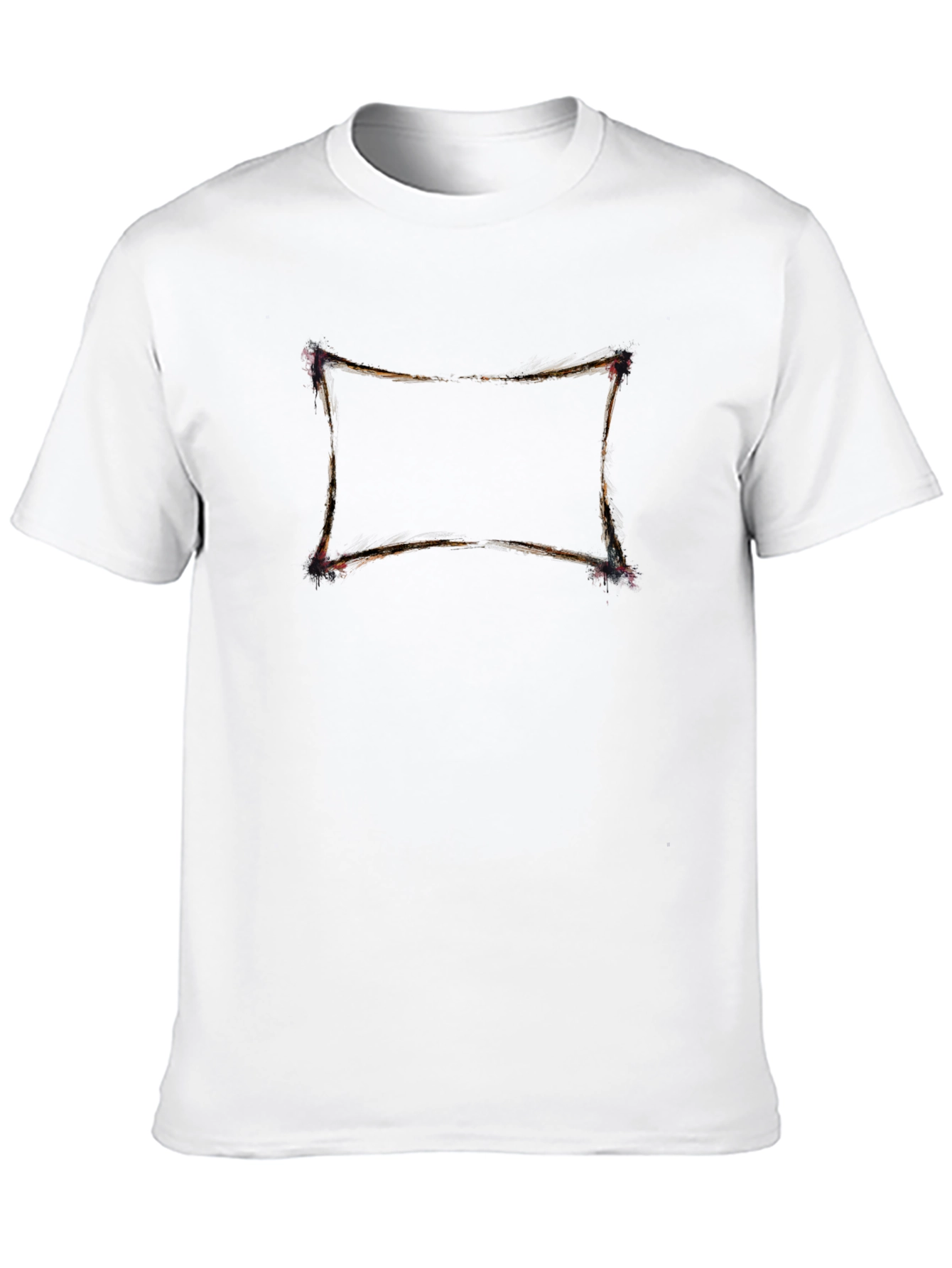 Abstract Frame Black T-Shirt