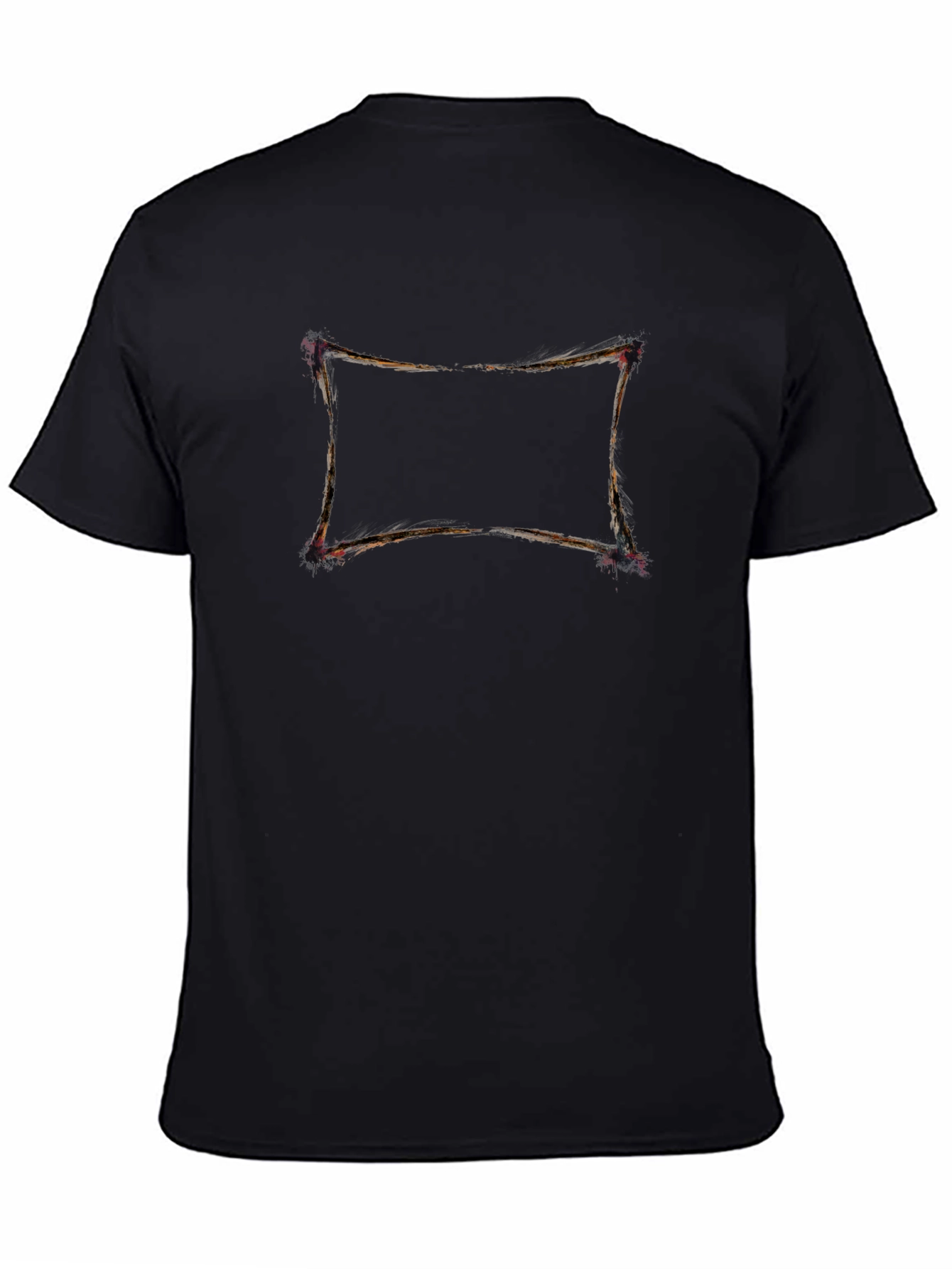 Abstract Frame Black T-Shirt