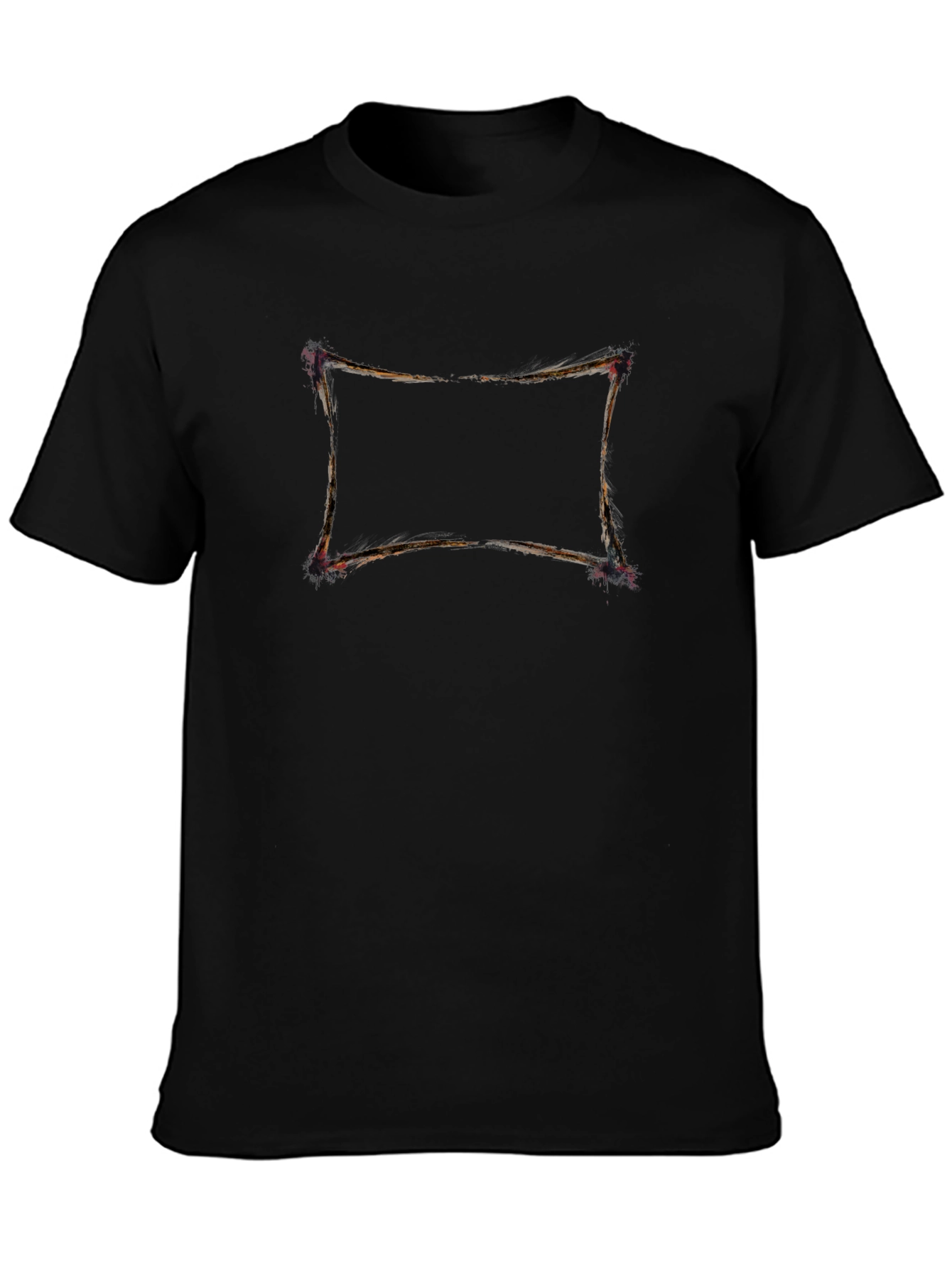 Abstract Frame Black T-Shirt