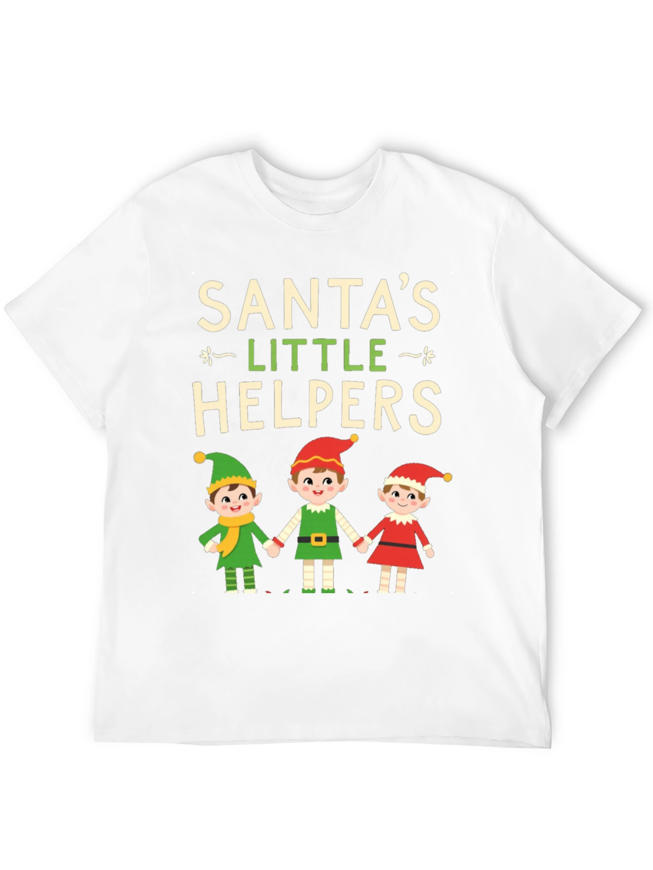 Santas Little Helpers Christmas Graphic Tee
