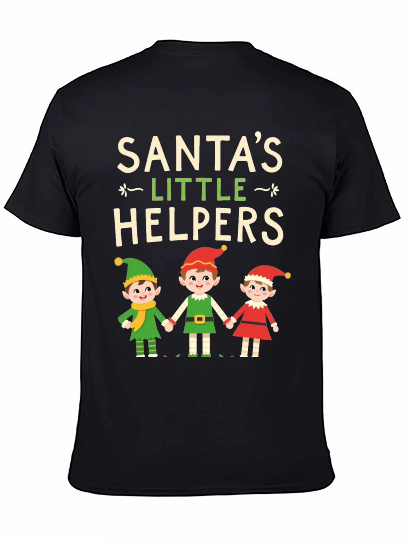 Santas Little Helpers Christmas Graphic Tee