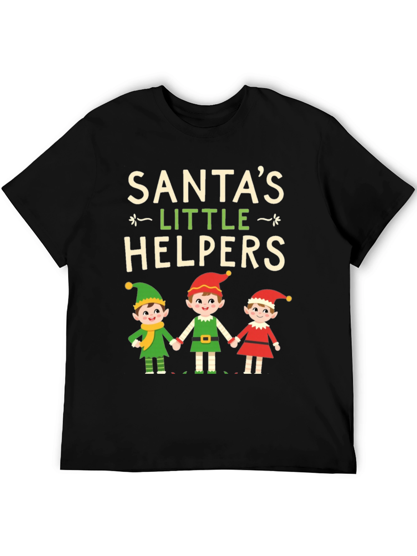 Santas Little Helpers Christmas Graphic Tee