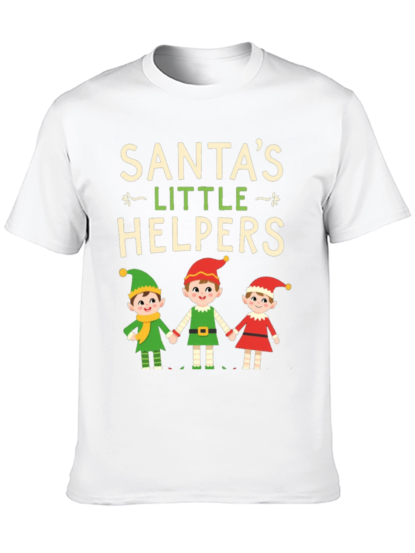 Santas Little Helpers Christmas Graphic Tee