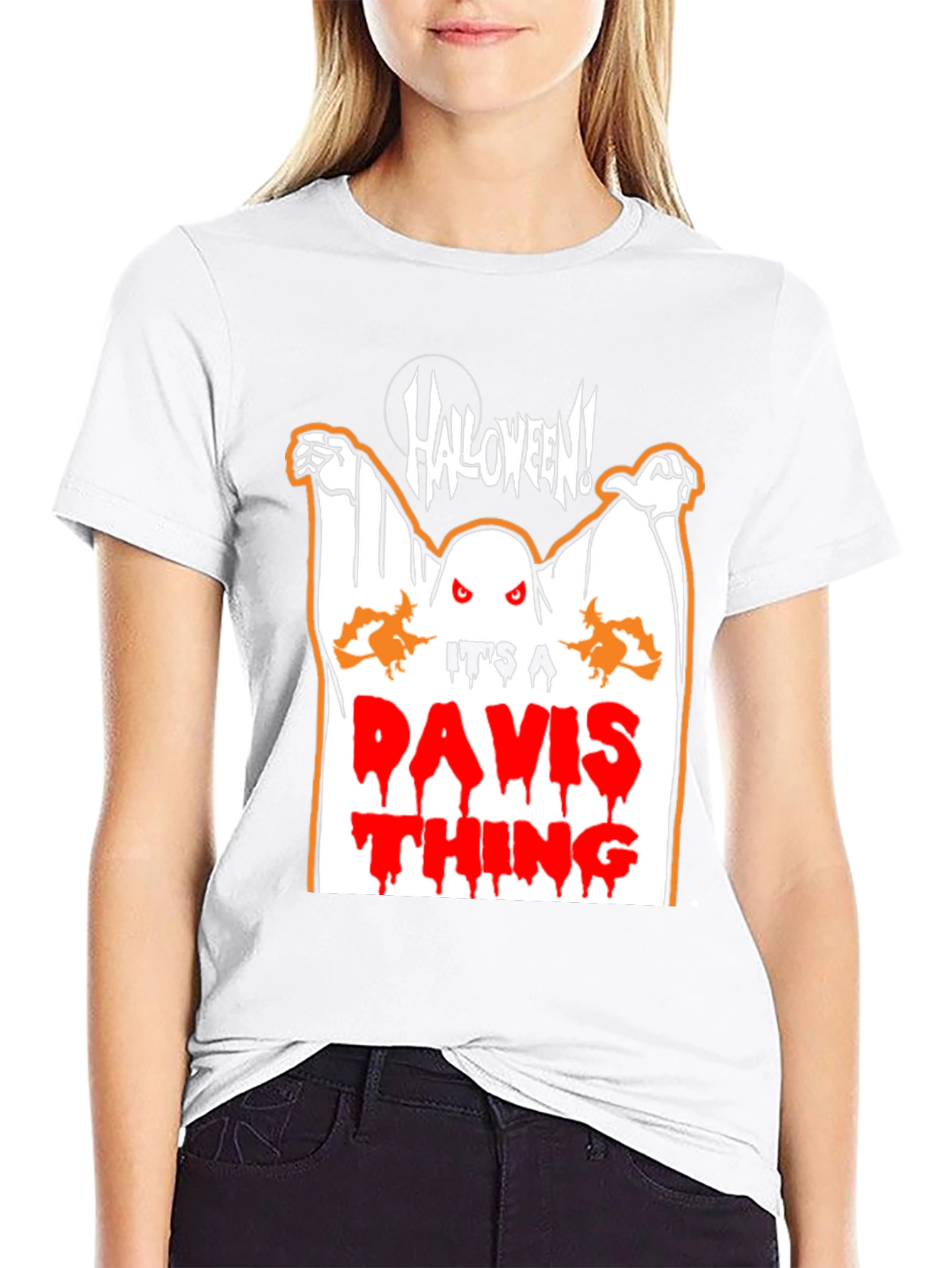 Halloween Ghost Its A Davis Thing T-Shirt