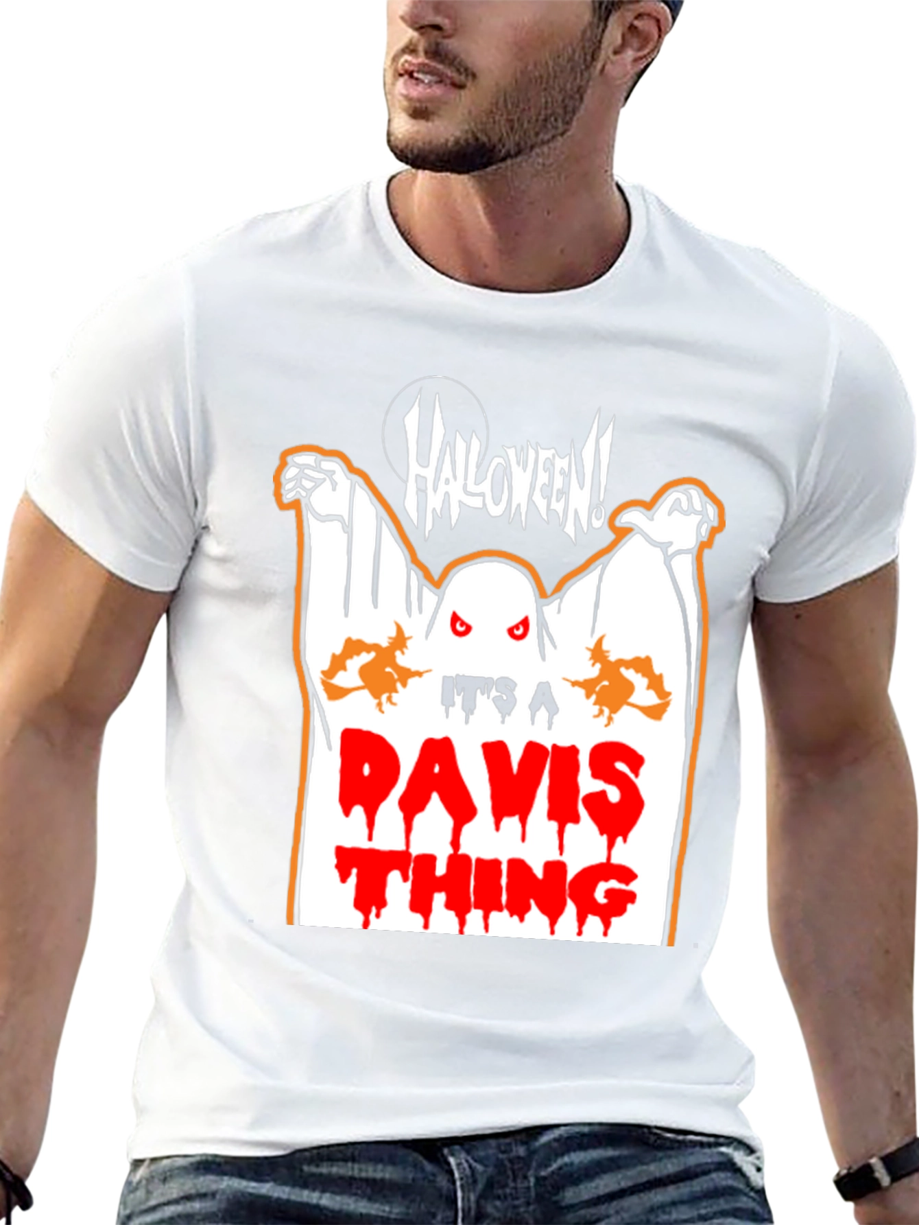 Halloween Ghost Its A Davis Thing T-Shirt