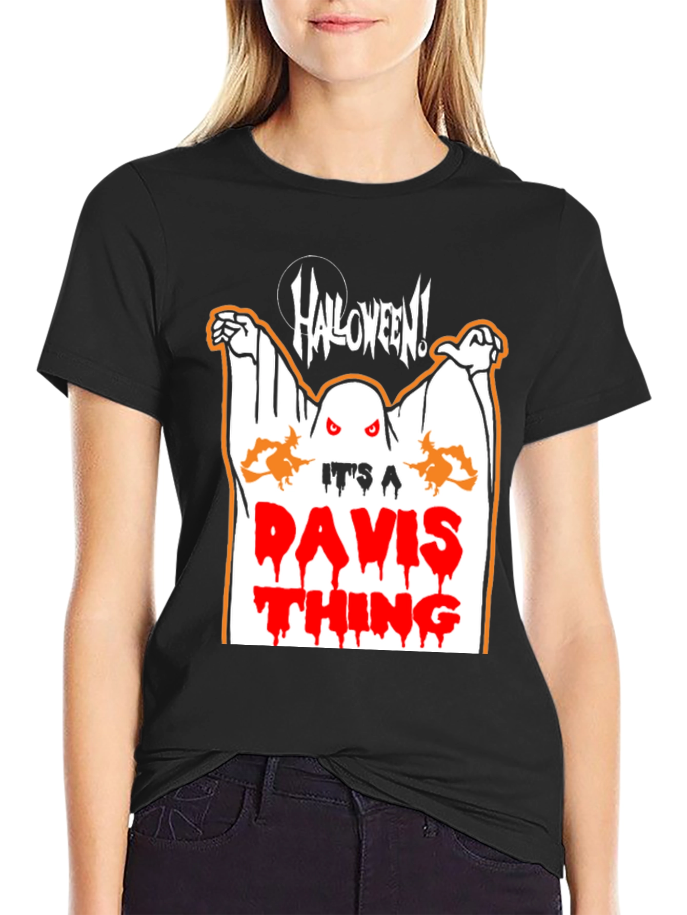 Halloween Ghost Its A Davis Thing T-Shirt