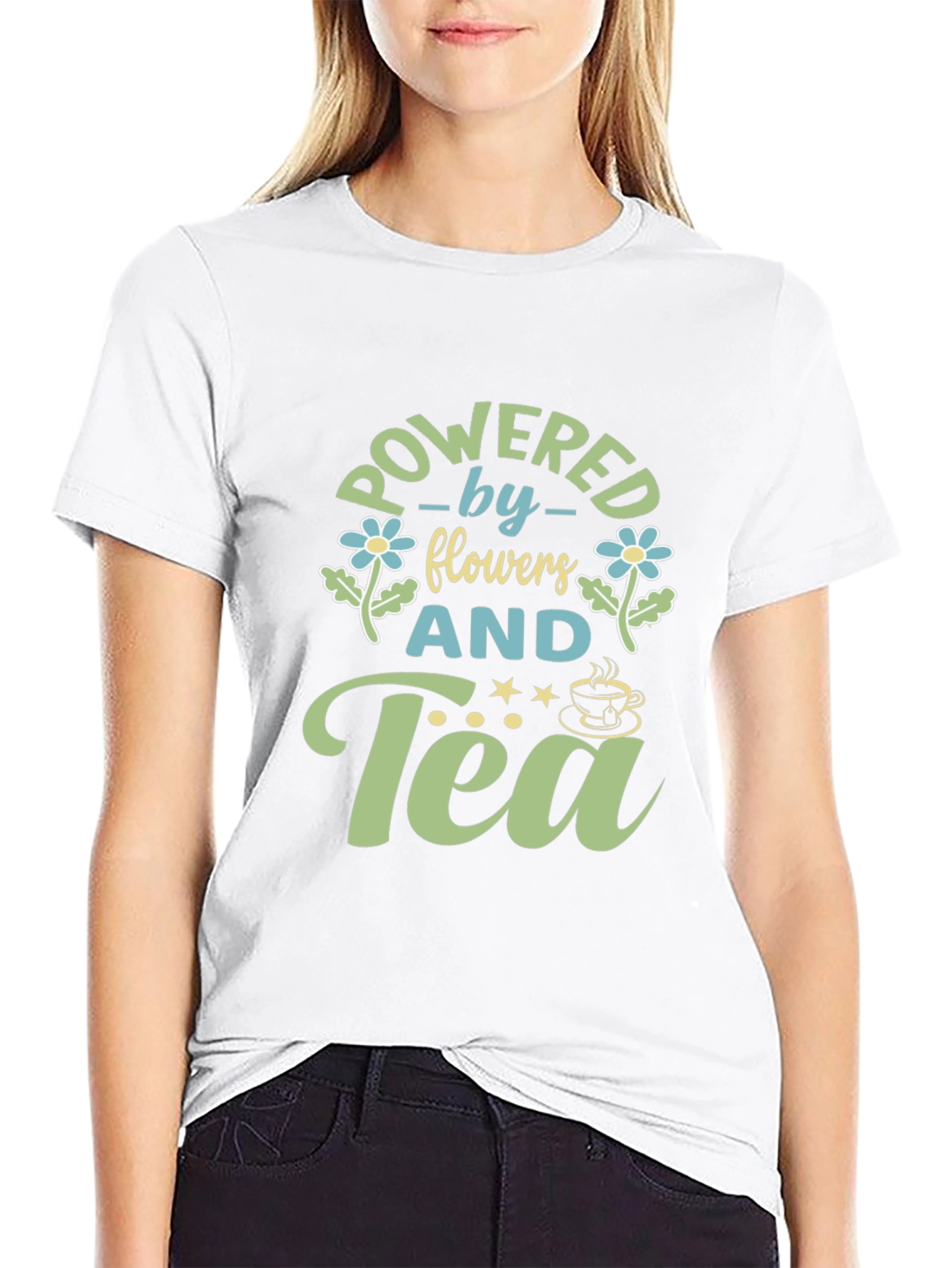 Powered by Flowers and Tea T-Shirt