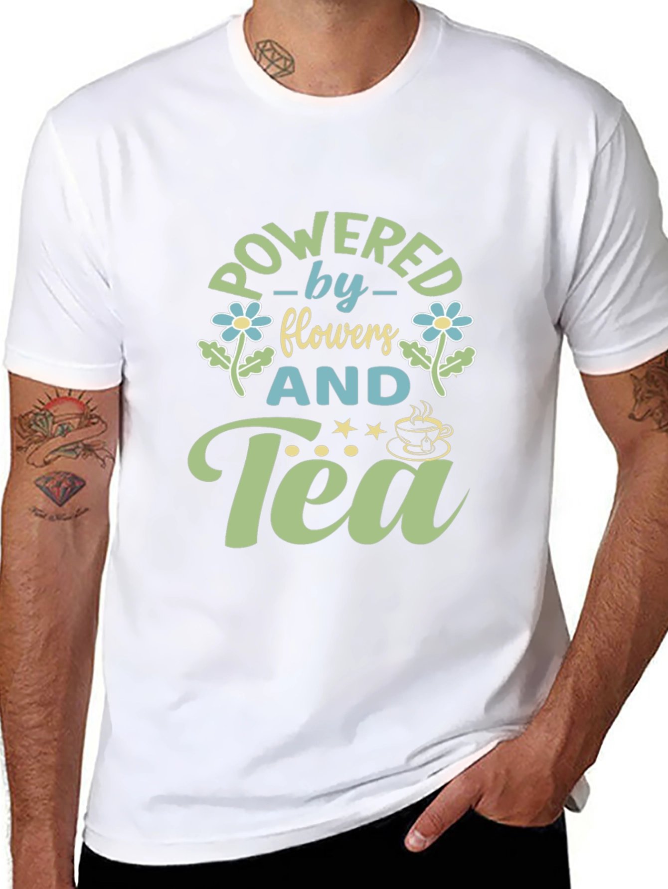 Powered by Flowers and Tea T-Shirt