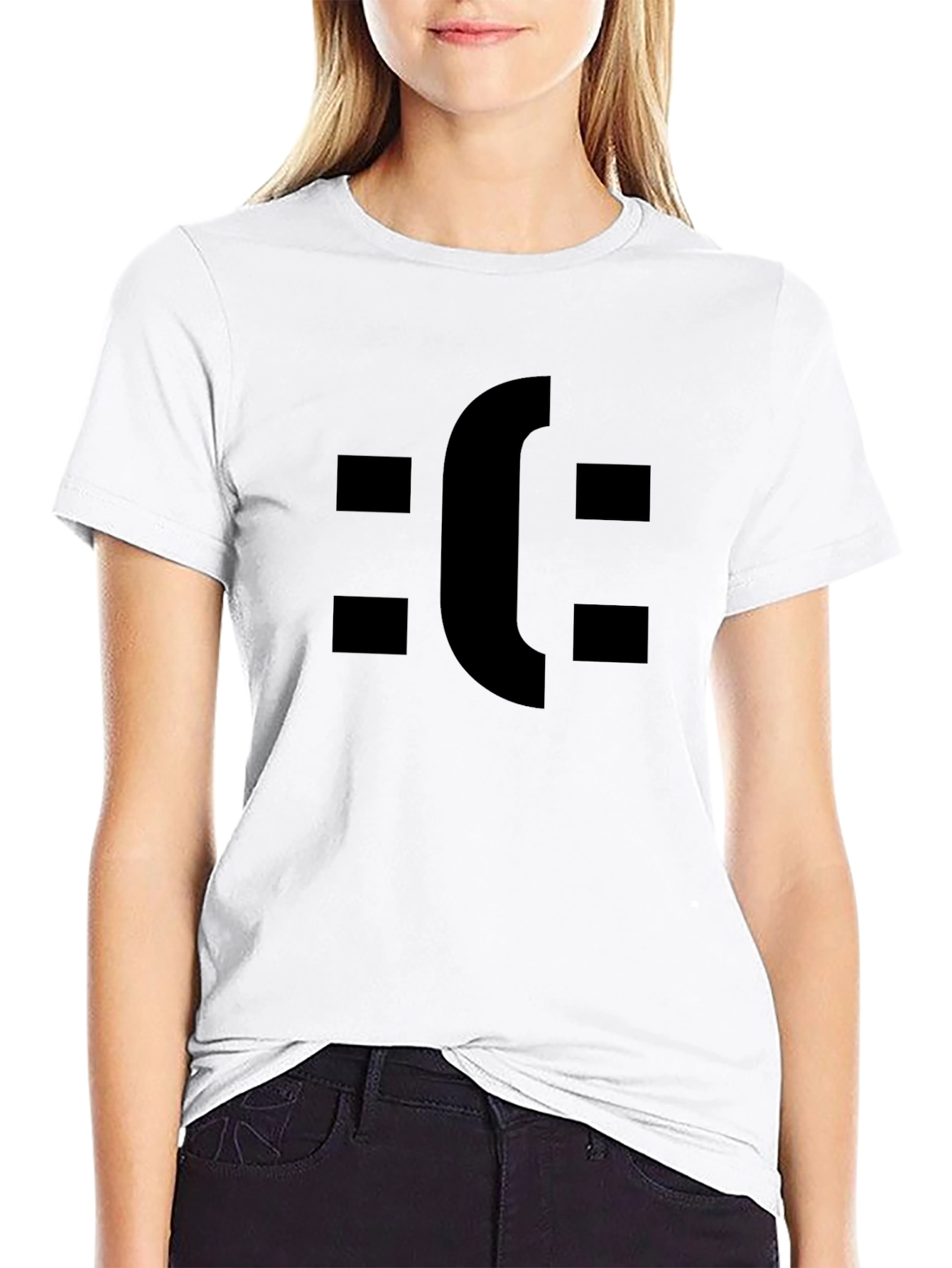 Sad Face T-Shirt - Black Graphic Tee