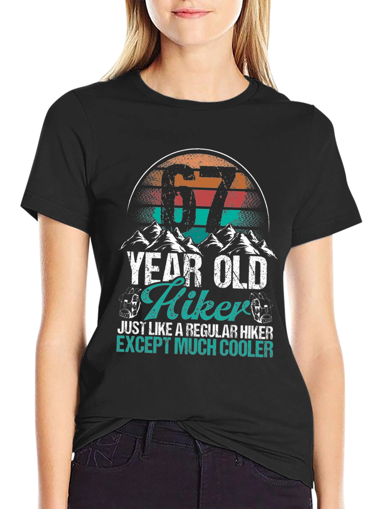 67 Year Old Hiker T-Shirt - Cool Hiking Apparel