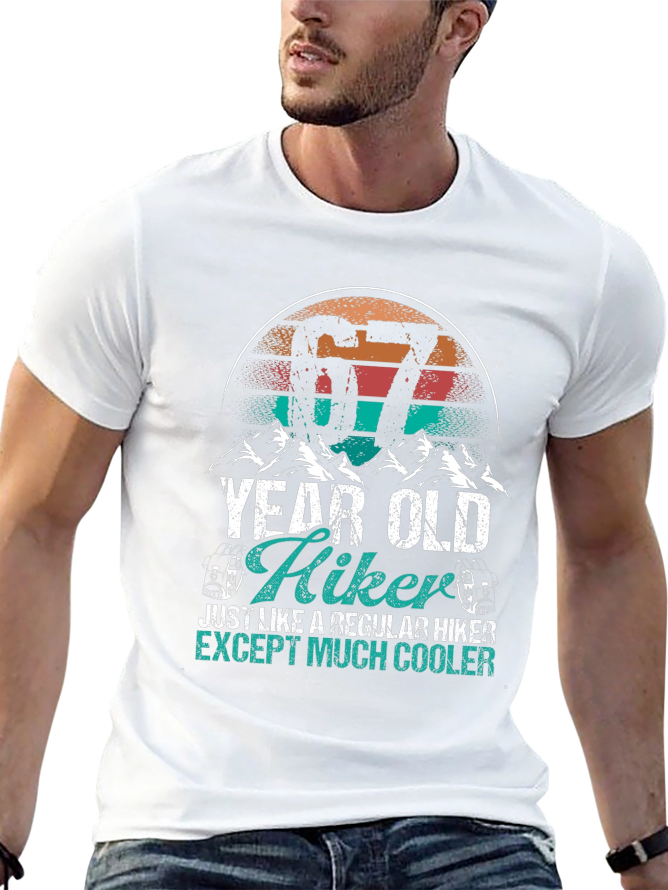 67 Year Old Hiker T-Shirt - Cool Hiking Apparel