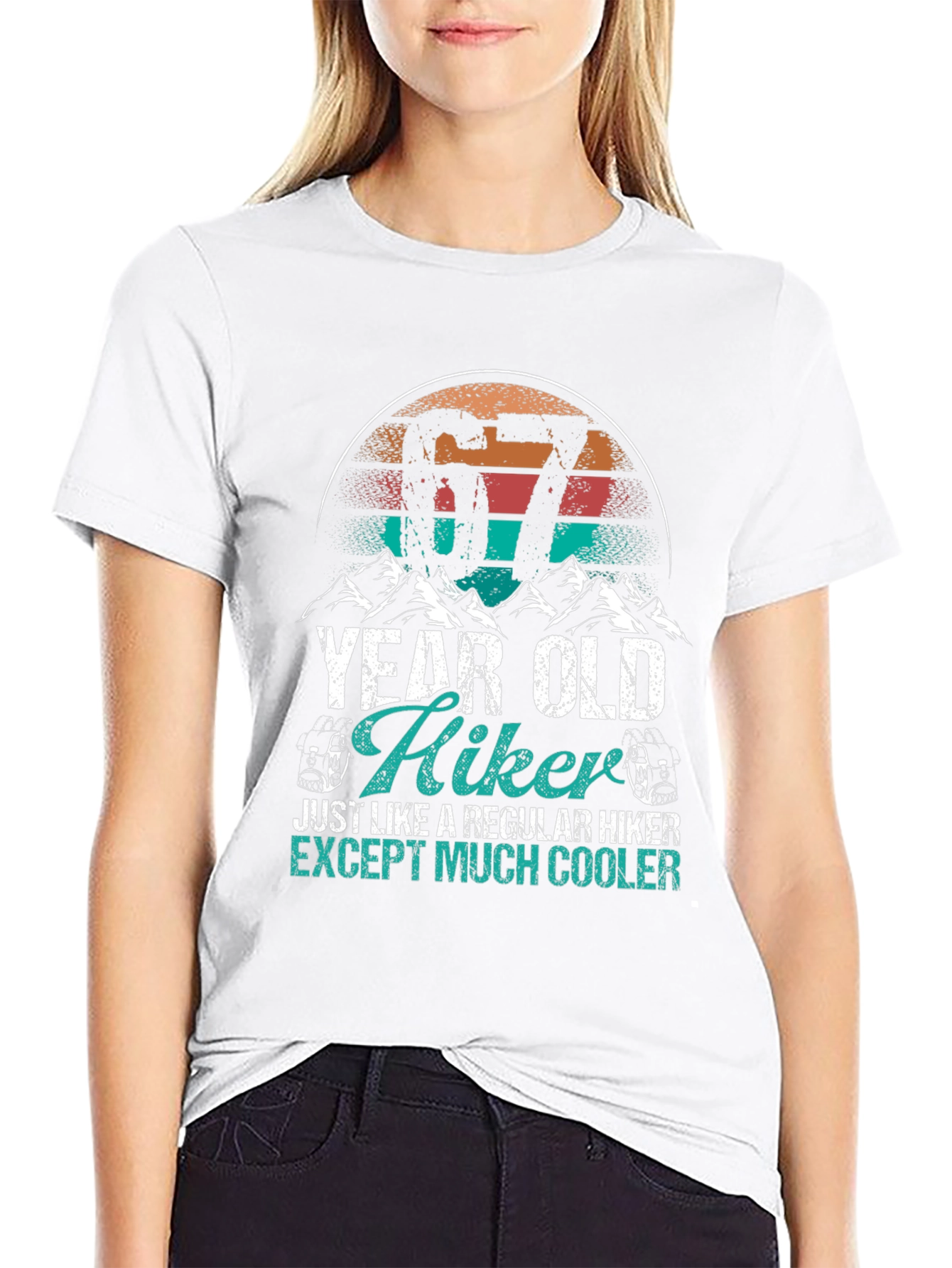 67 Year Old Hiker T-Shirt - Cool Hiking Apparel
