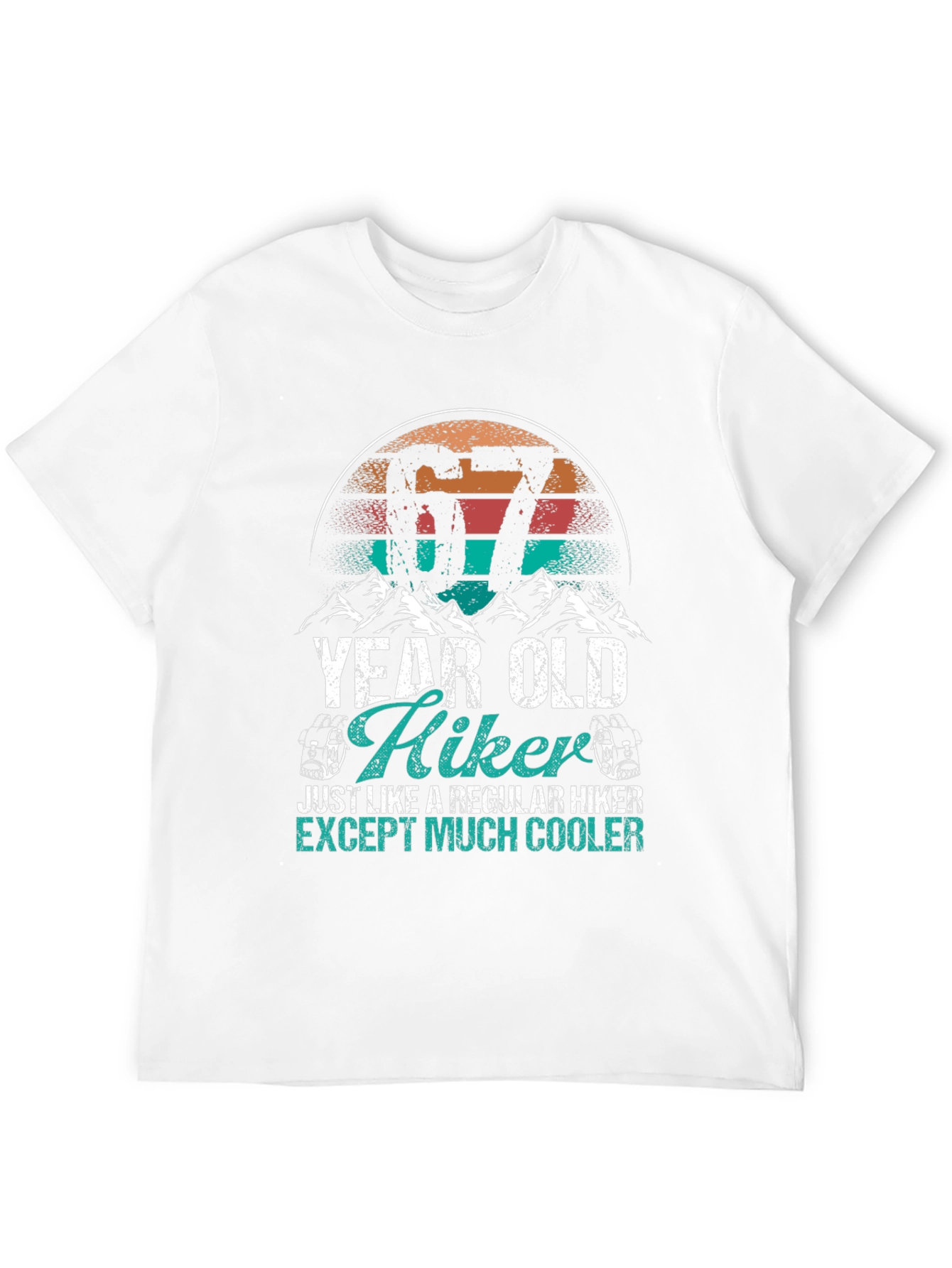 67 Year Old Hiker T-Shirt - Cool Hiking Apparel