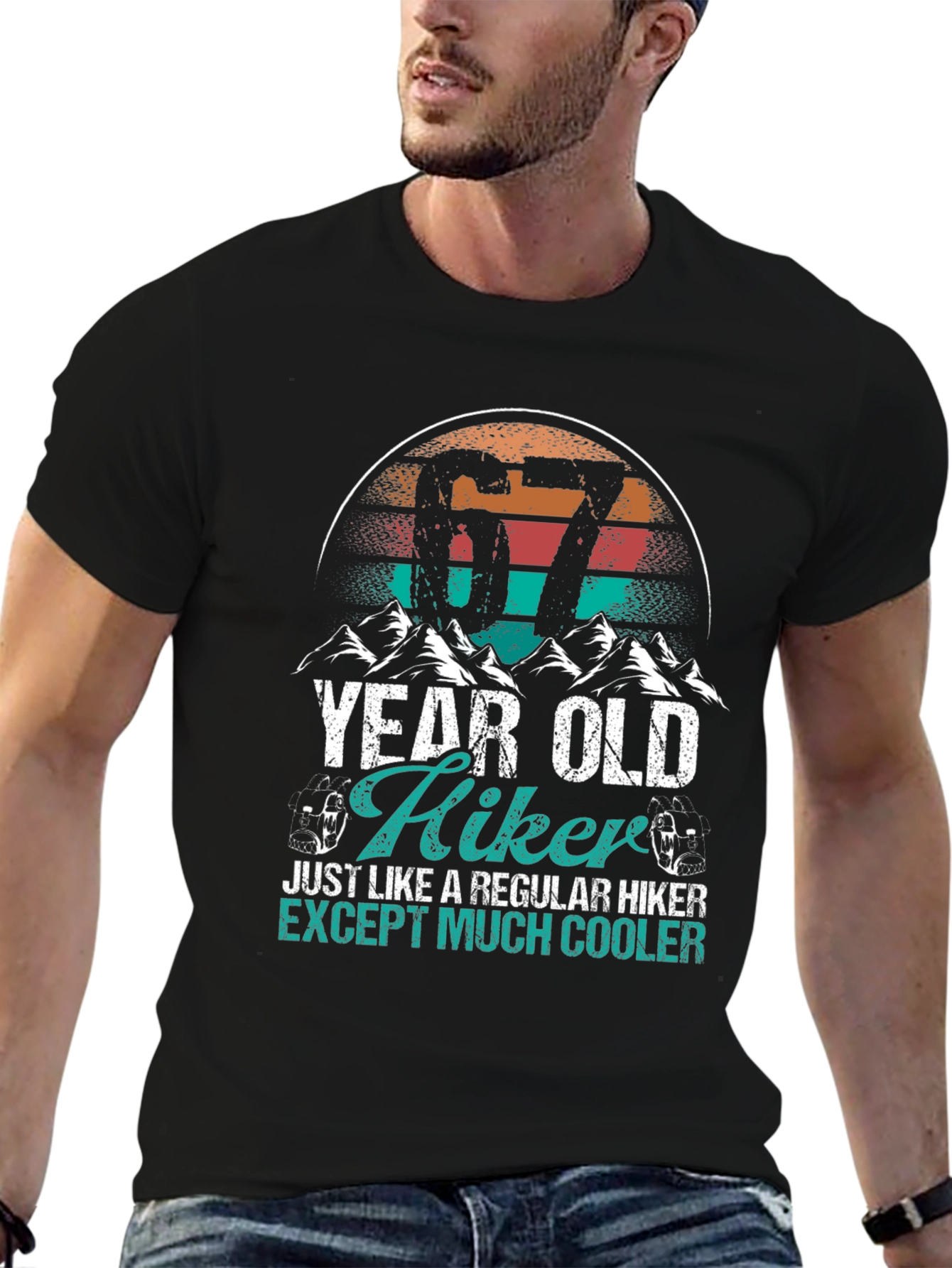 67 Year Old Hiker T-Shirt - Cool Hiking Apparel