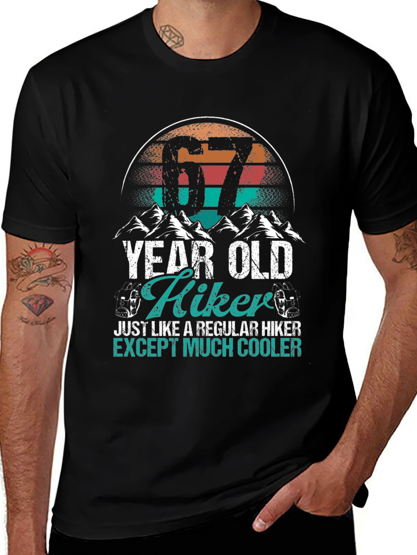 67 Year Old Hiker T-Shirt - Cool Hiking Apparel