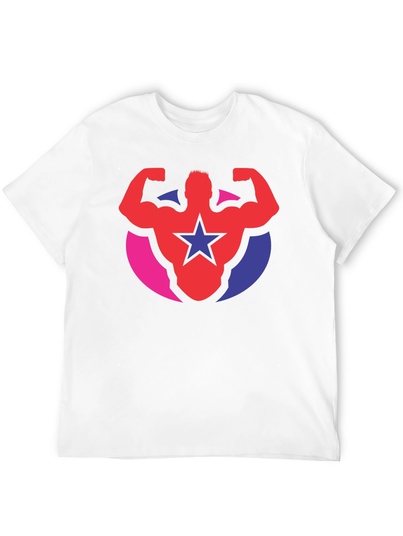 Muscle Star Graphic Tee - Black