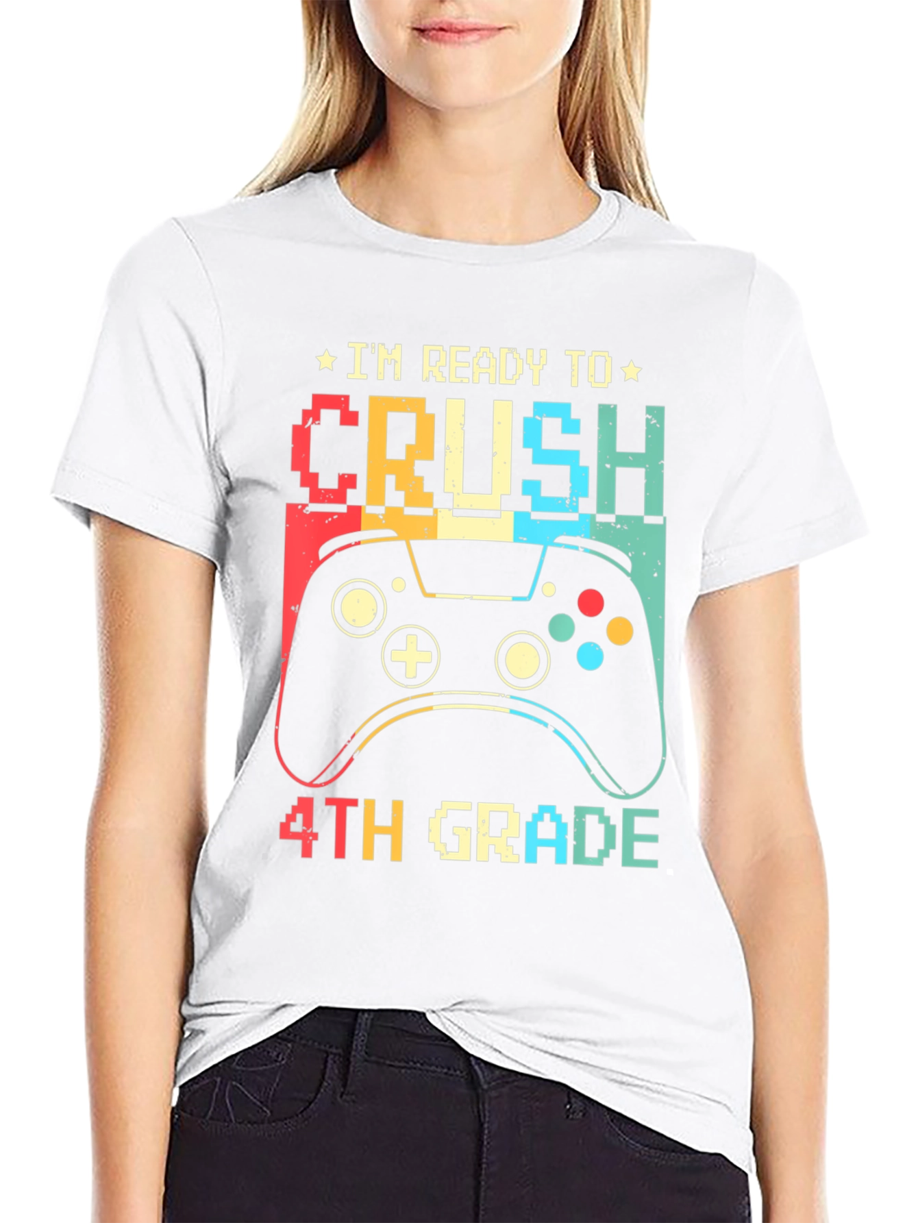 Ready to Crush 4th Grade Gamer T-Shirt