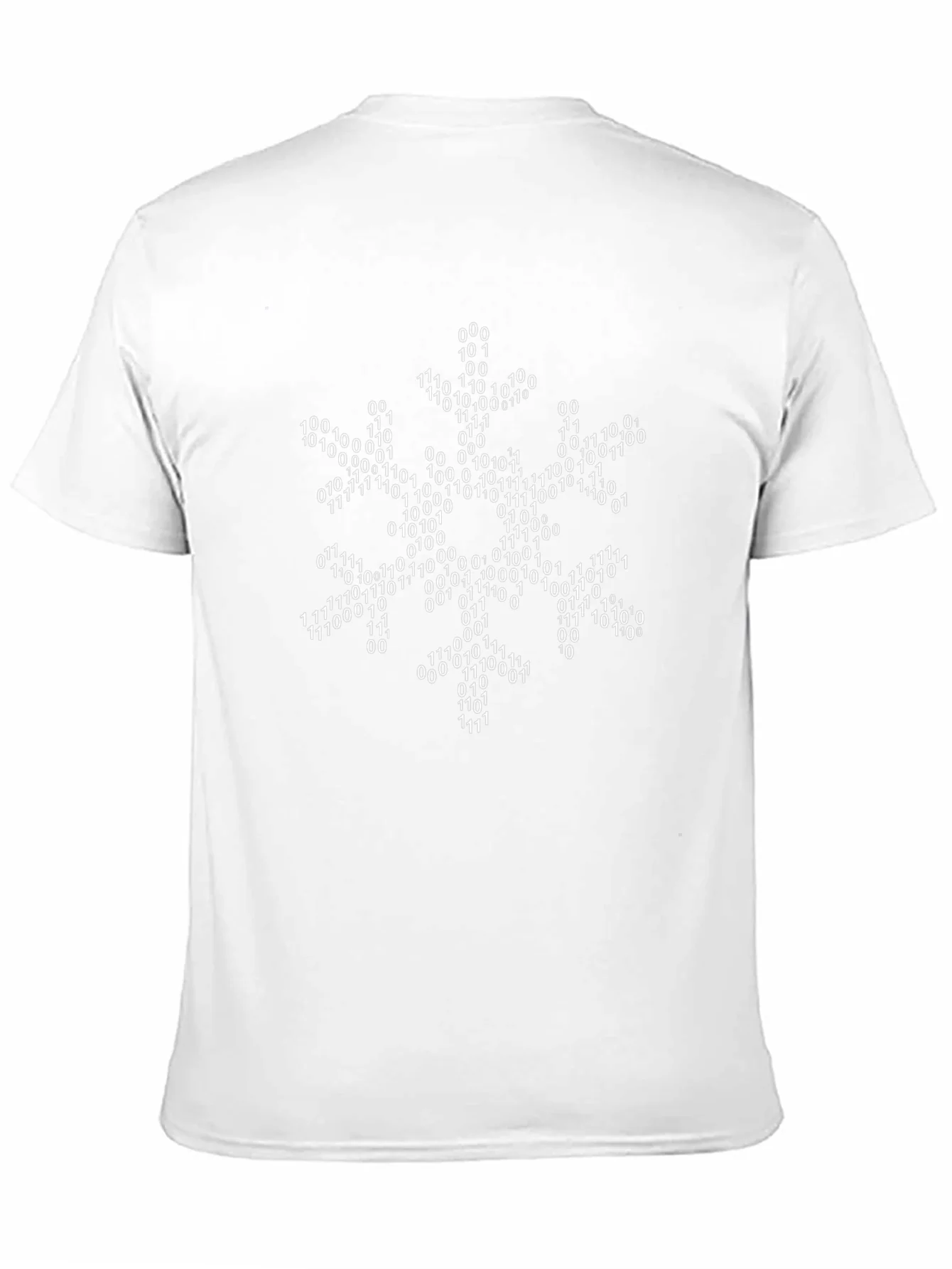 Binary Code Snowflake T-Shirt - Geek Chic