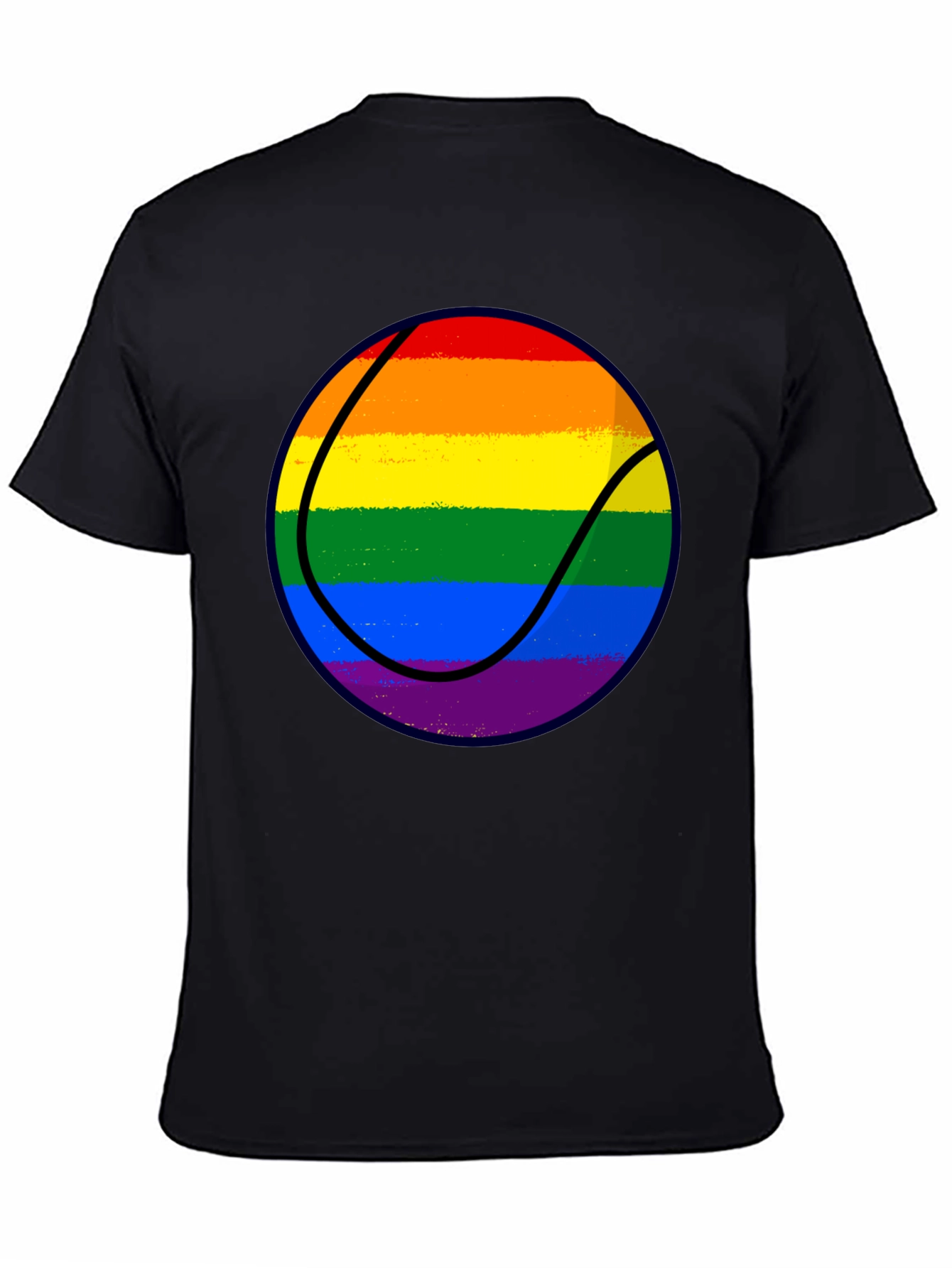 LGBT Rainbow Basketball Graphic Tee