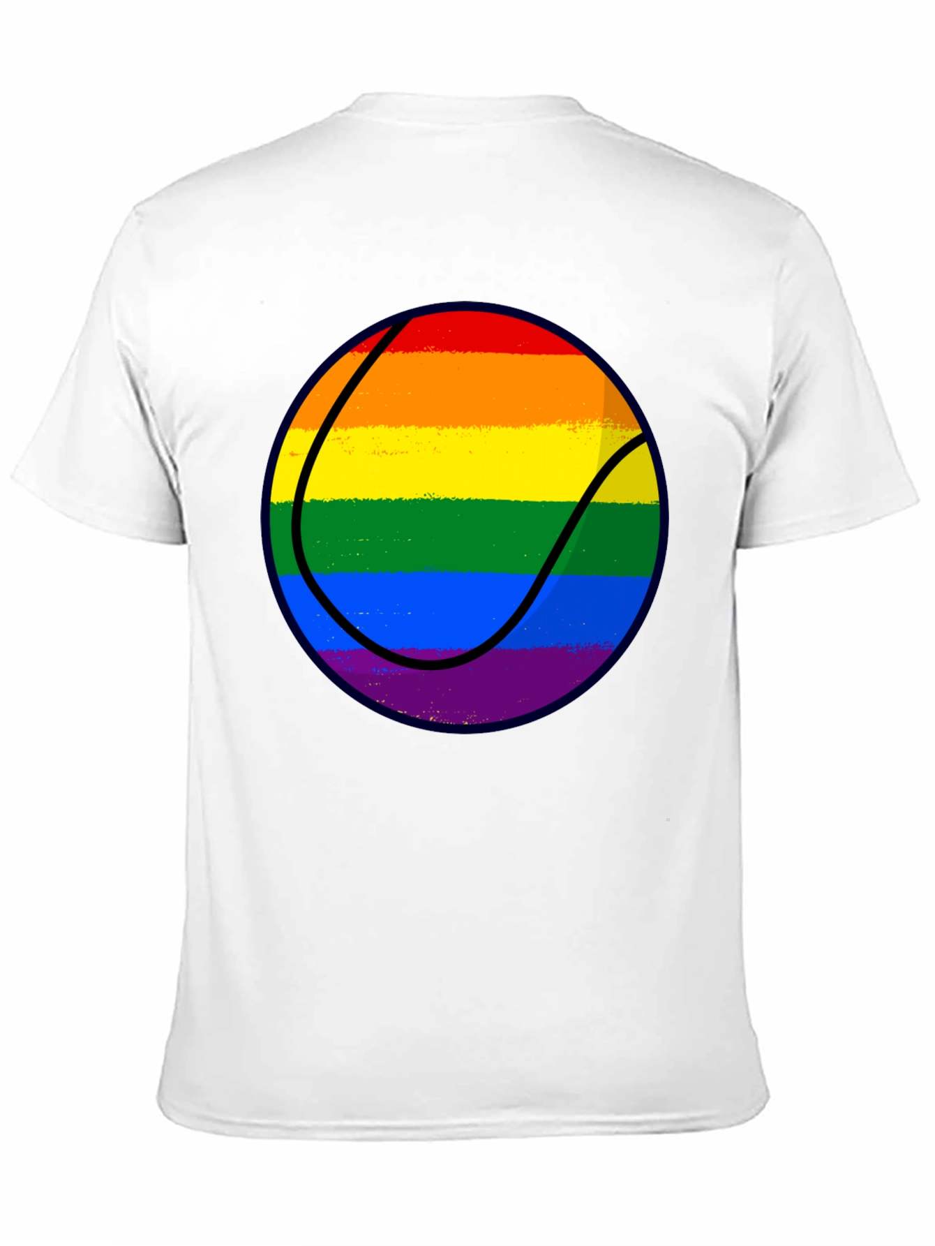 LGBT Rainbow Basketball Graphic Tee