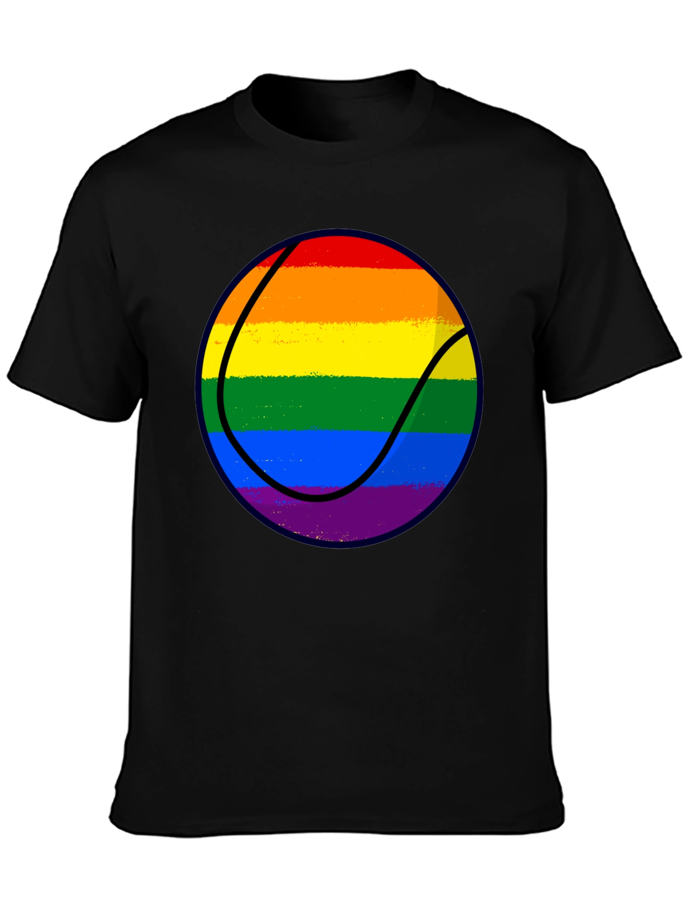 LGBT Rainbow Basketball Graphic Tee