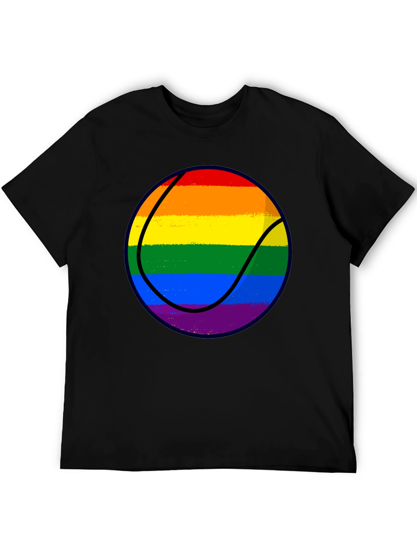 LGBT Rainbow Basketball Graphic Tee