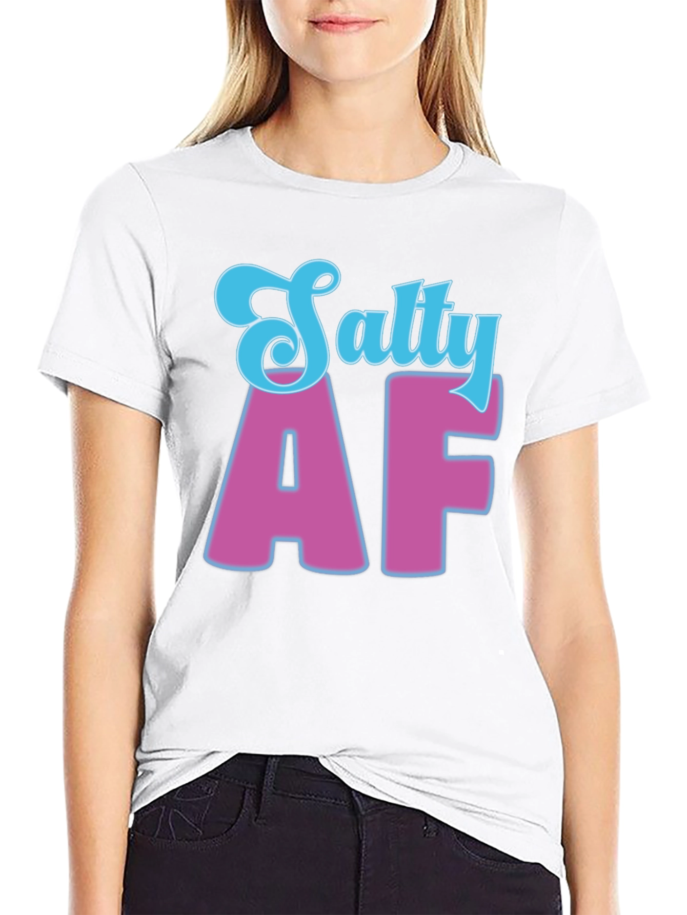 Salty AF Black Graphic Tee