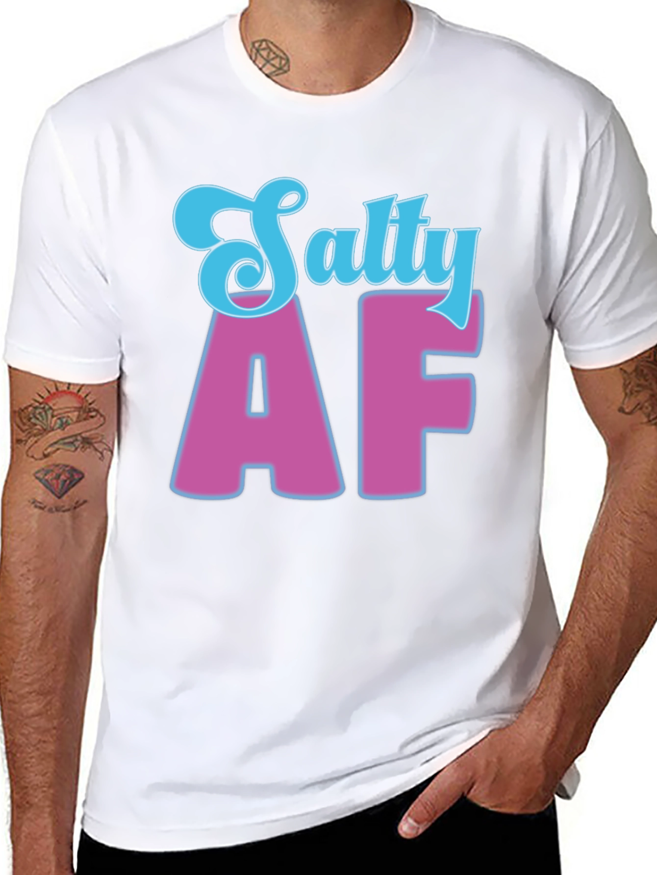 Salty AF Black Graphic Tee