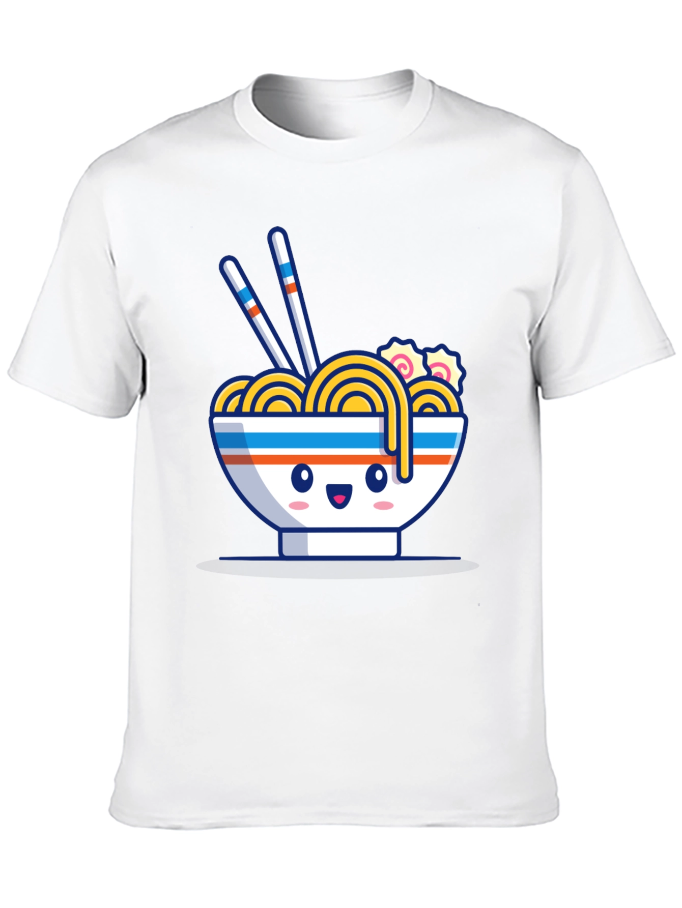 Kawaii Ramen Bowl Black T-Shirt
