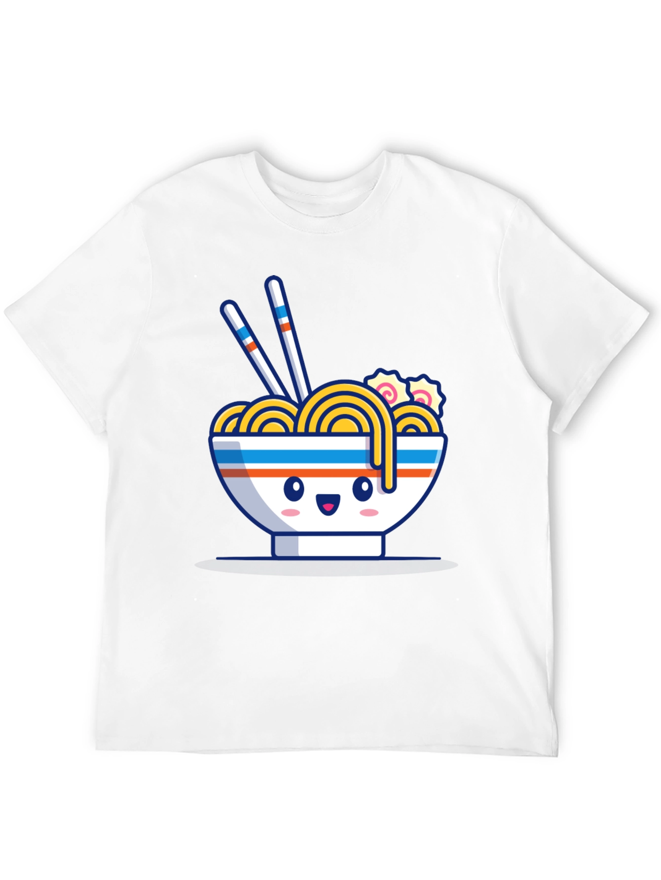 Kawaii Ramen Bowl Black T-Shirt