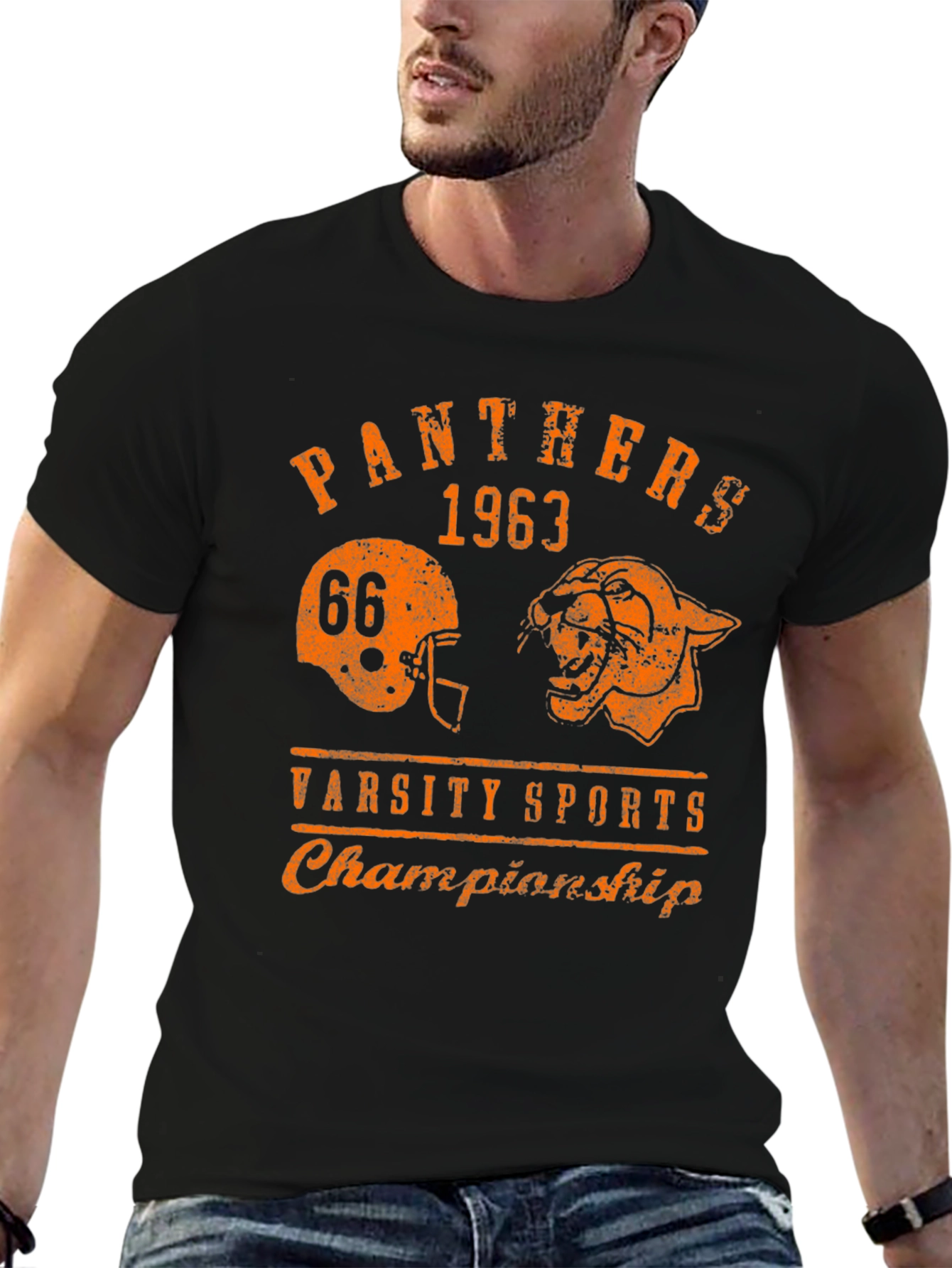 Panthers 1963 Varsity Sports Championship Black T-Shirt