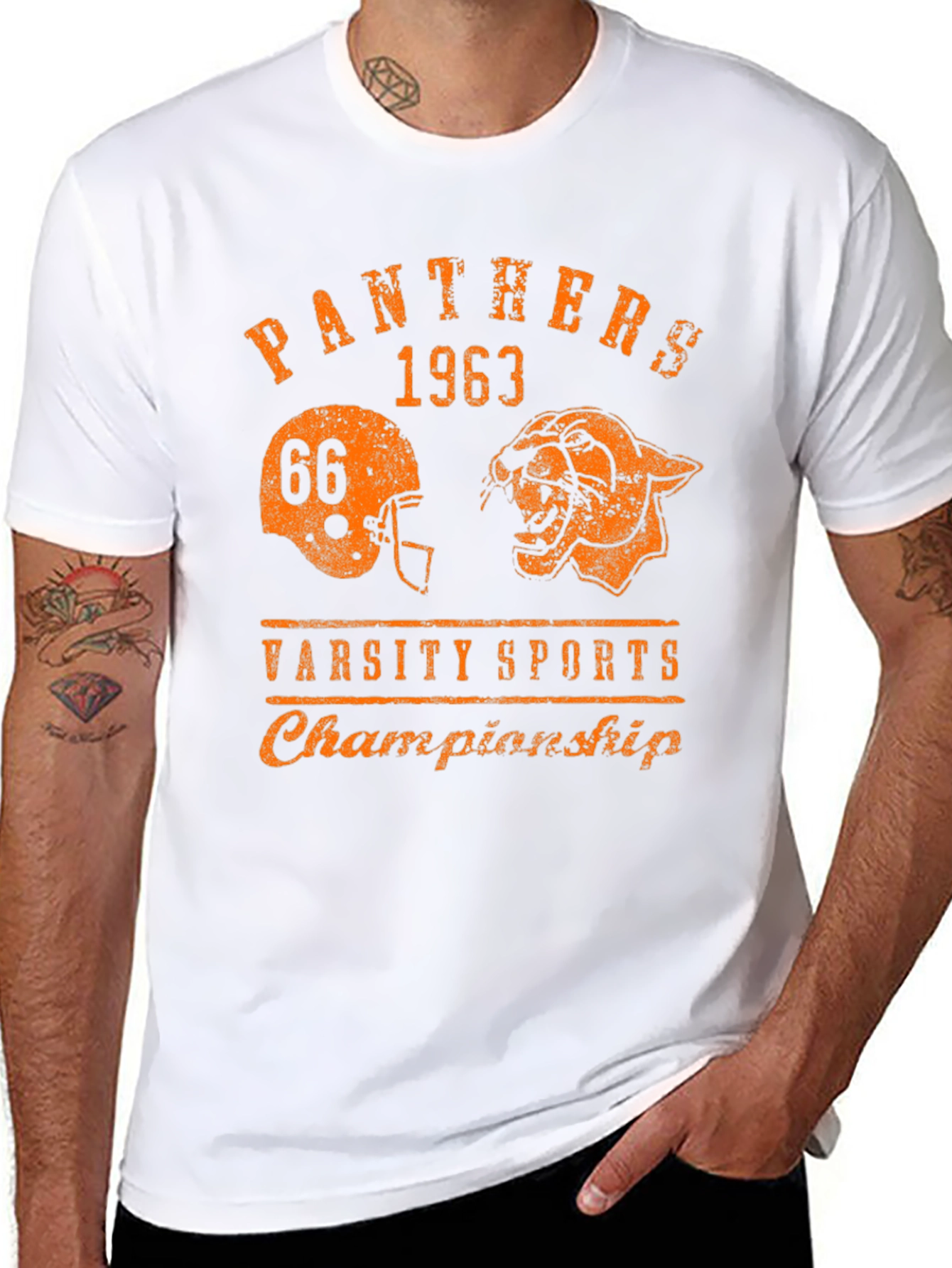 Panthers 1963 Varsity Sports Championship Black T-Shirt